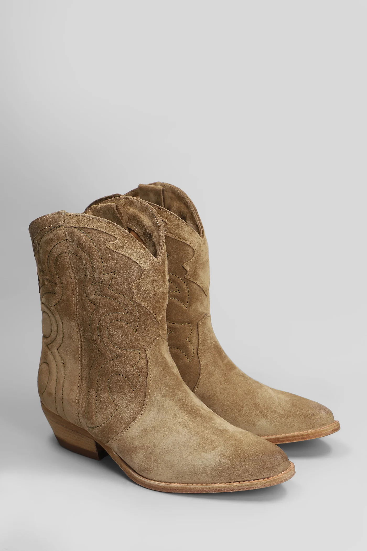 texan Ankle boots in beige suede - Image 2