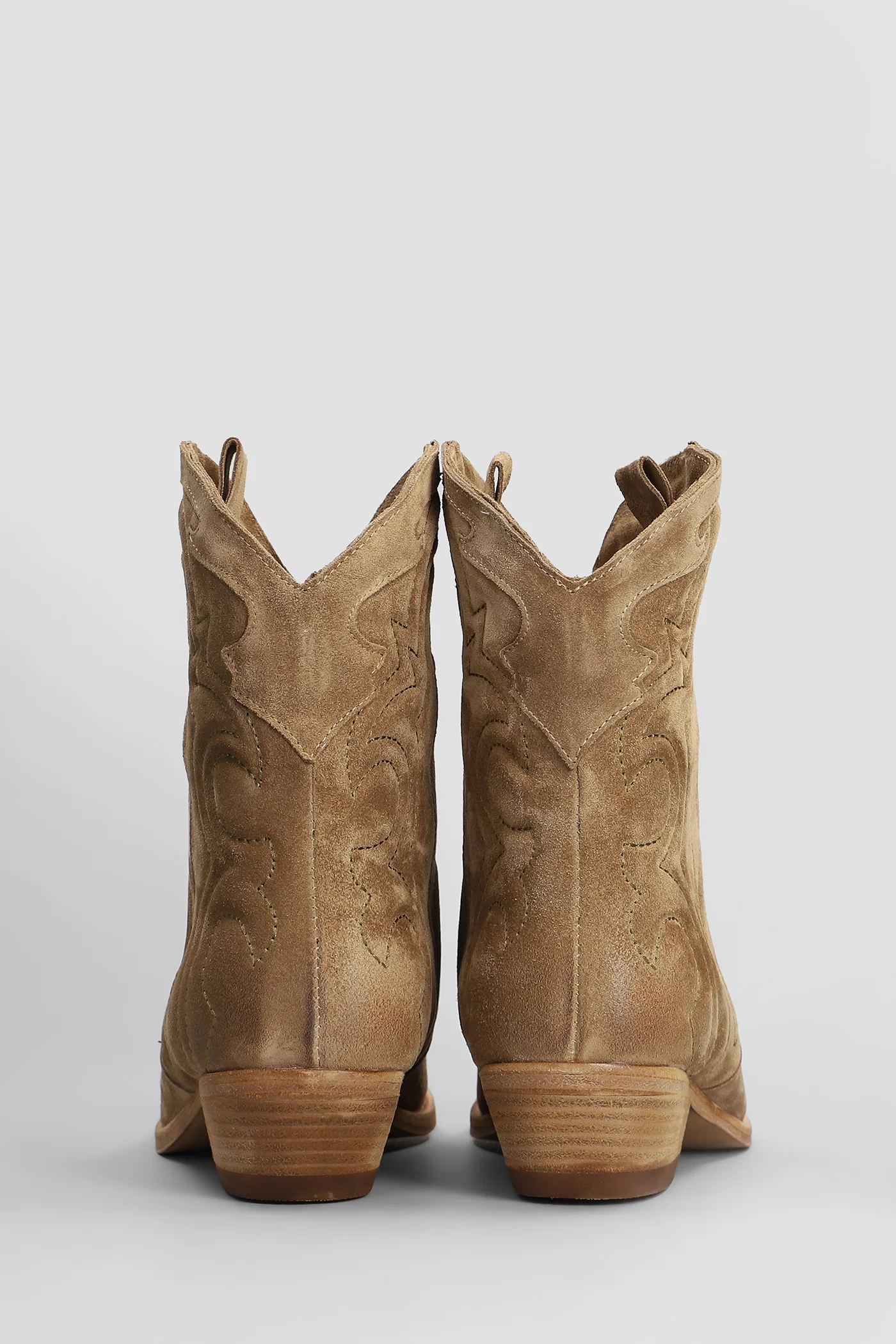 texan Ankle boots in beige suede - Image 4