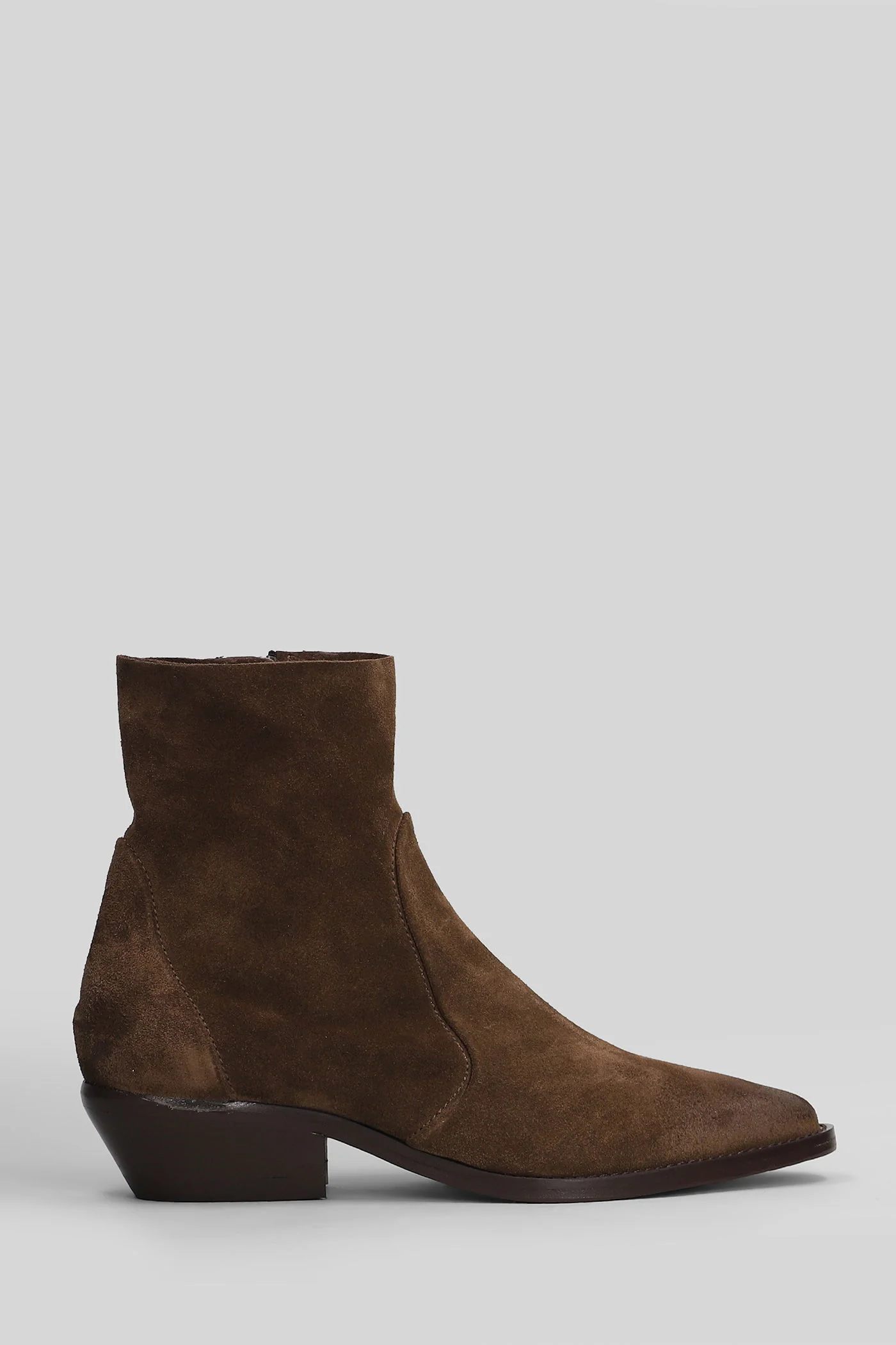 texan Ankle boots in brown suede
