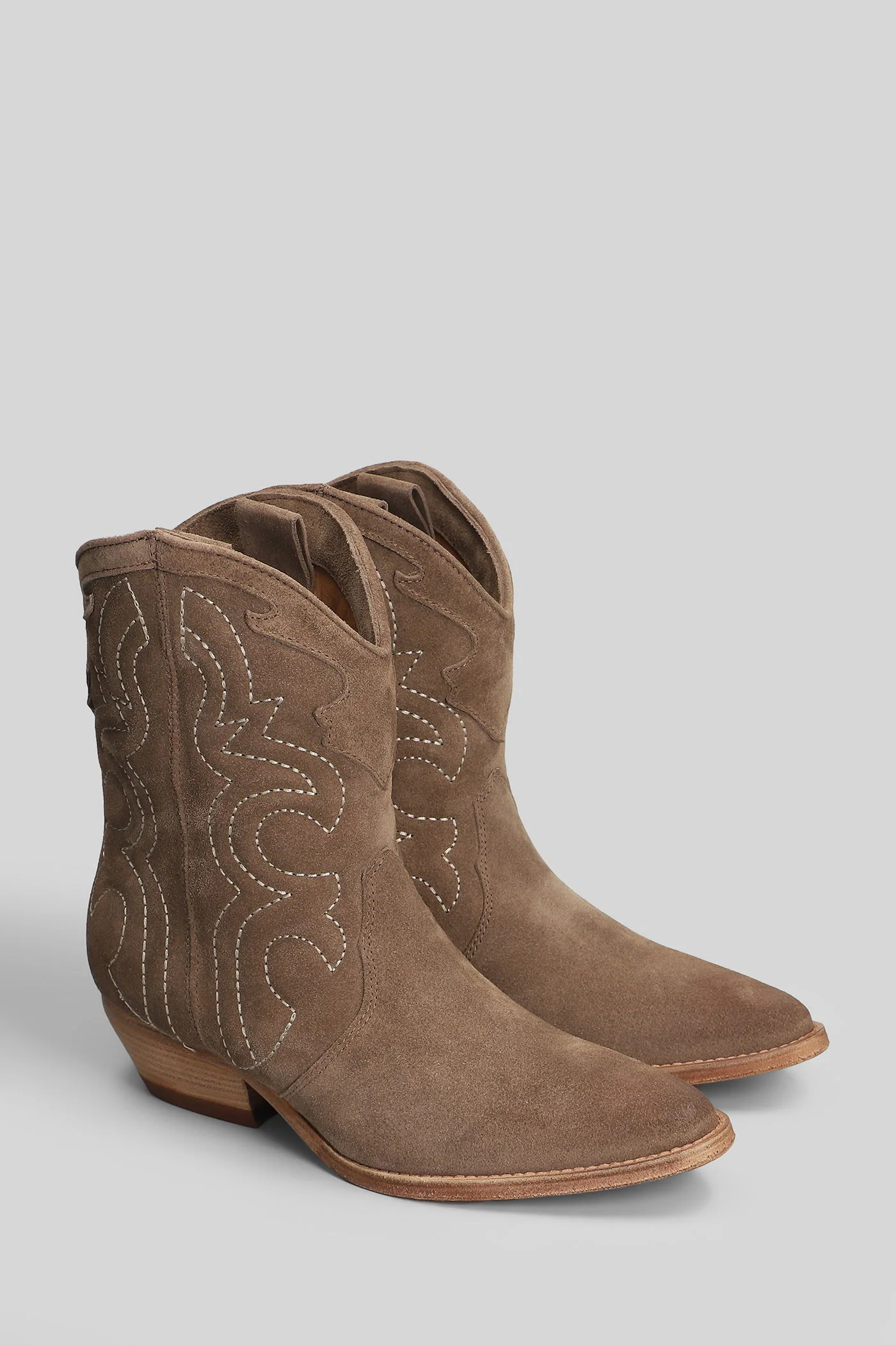 texan Ankle boots in taupe suede - Image 2