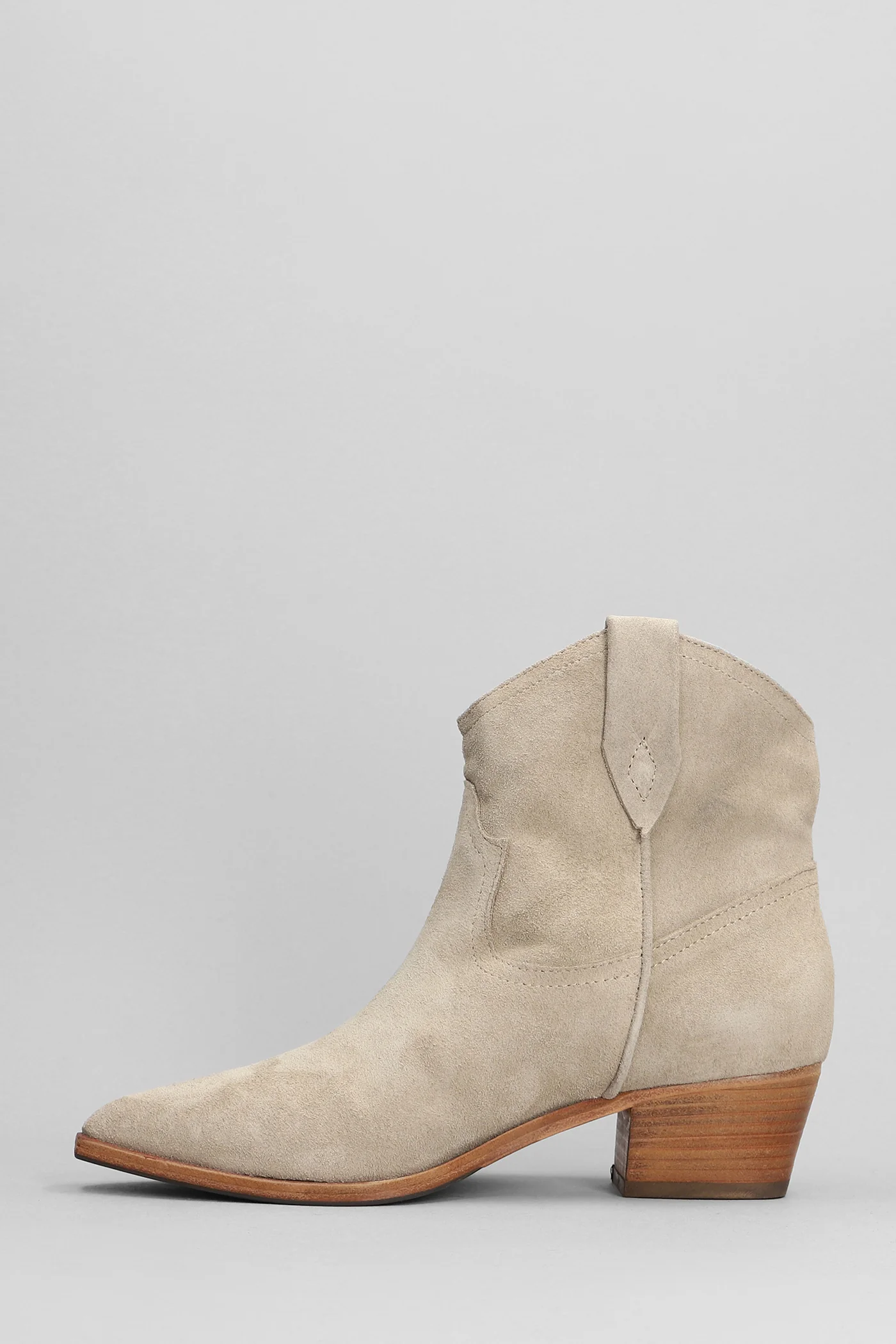 texan Ankle boots in taupe suede - Image 3