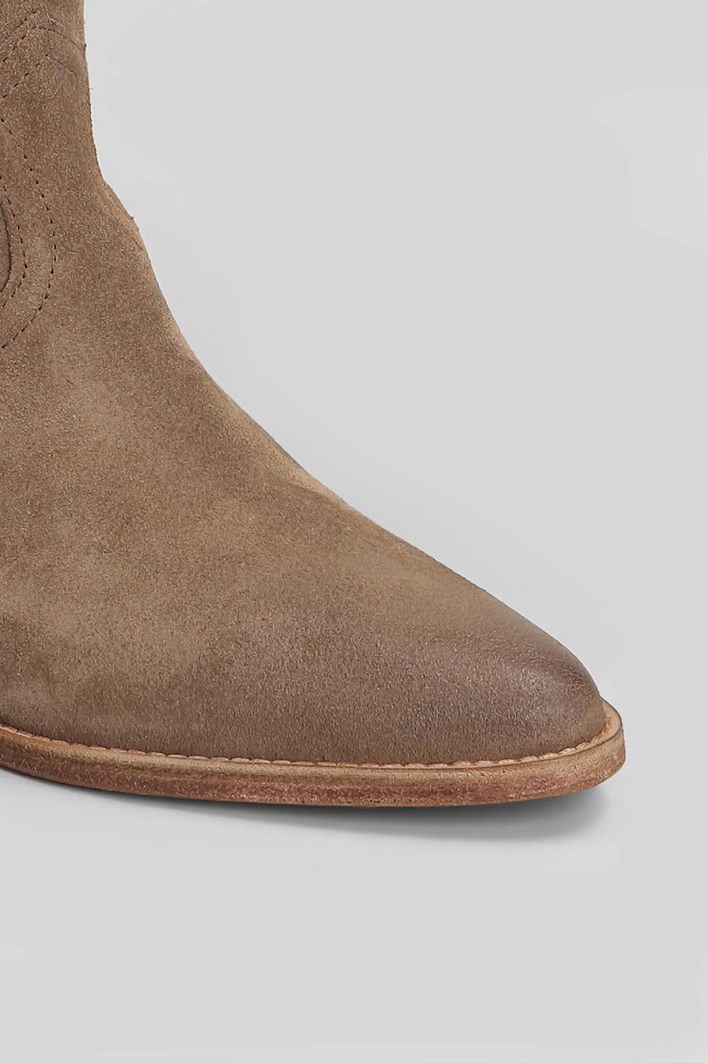 texan boots in taupe suede - Image 5
