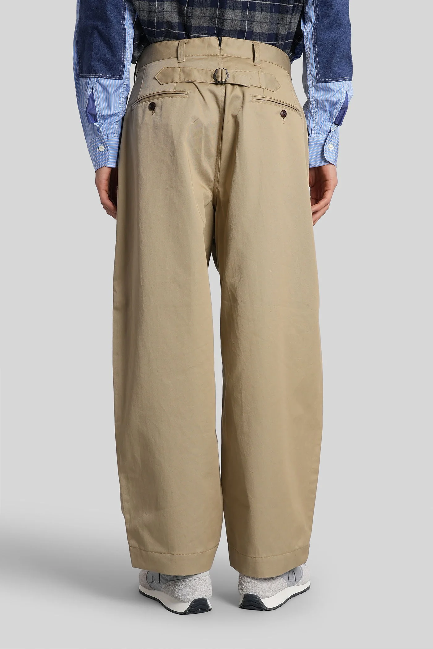 Pants in beige cotton - Image 3