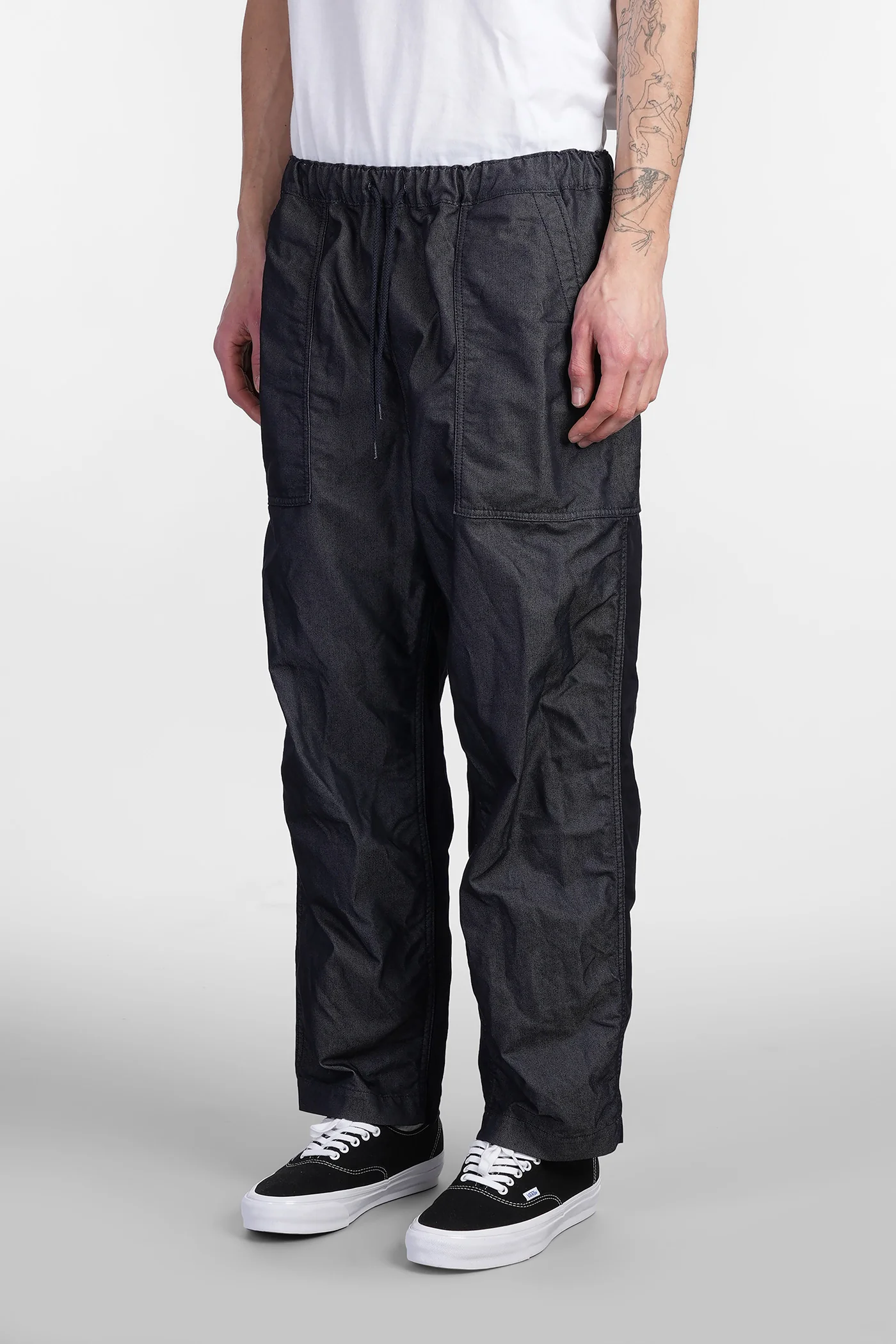 Pants in blue cotton - Image 4