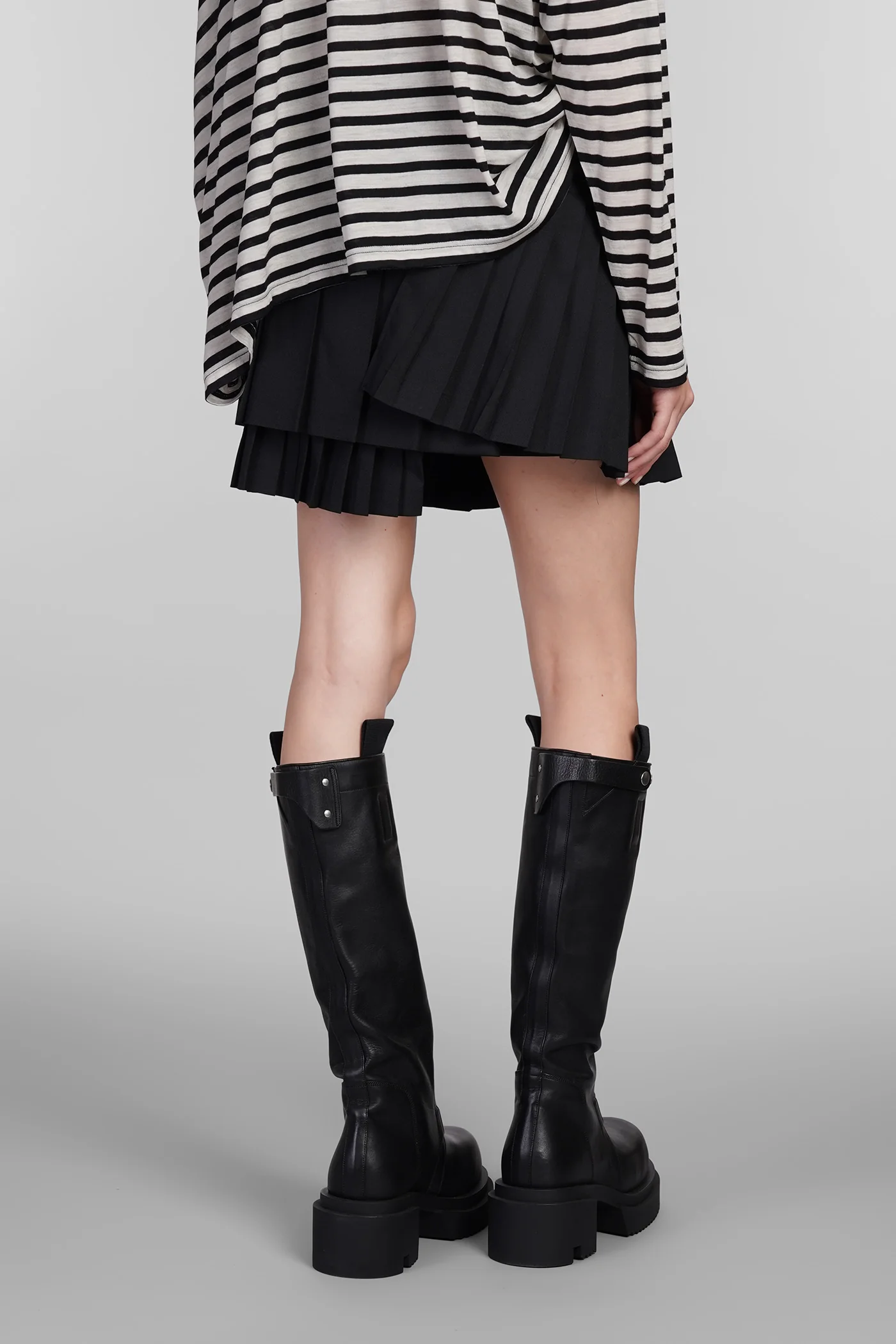 Skirt in black wool - Image 3