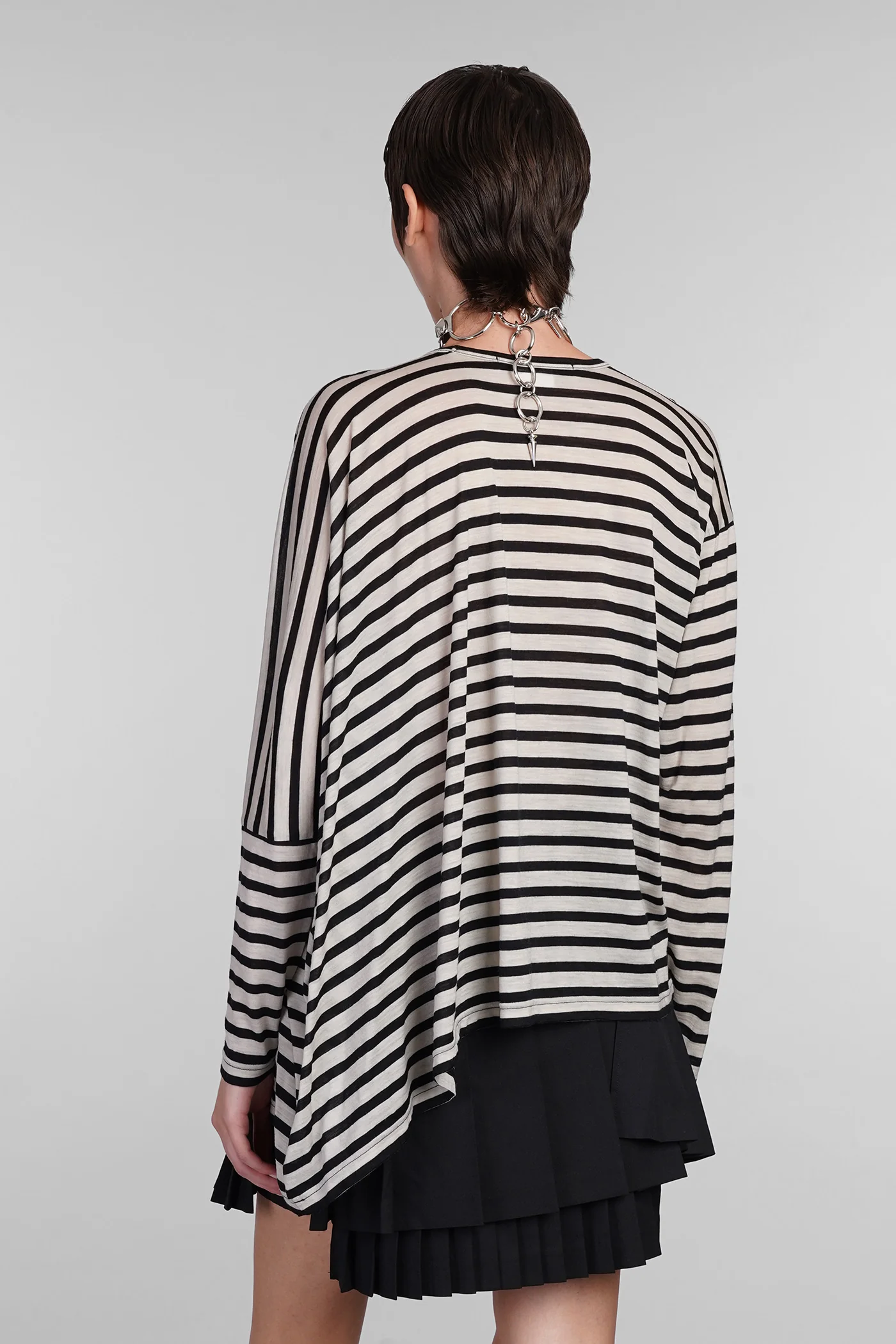 T-Shirt in beige wool - Image 3
