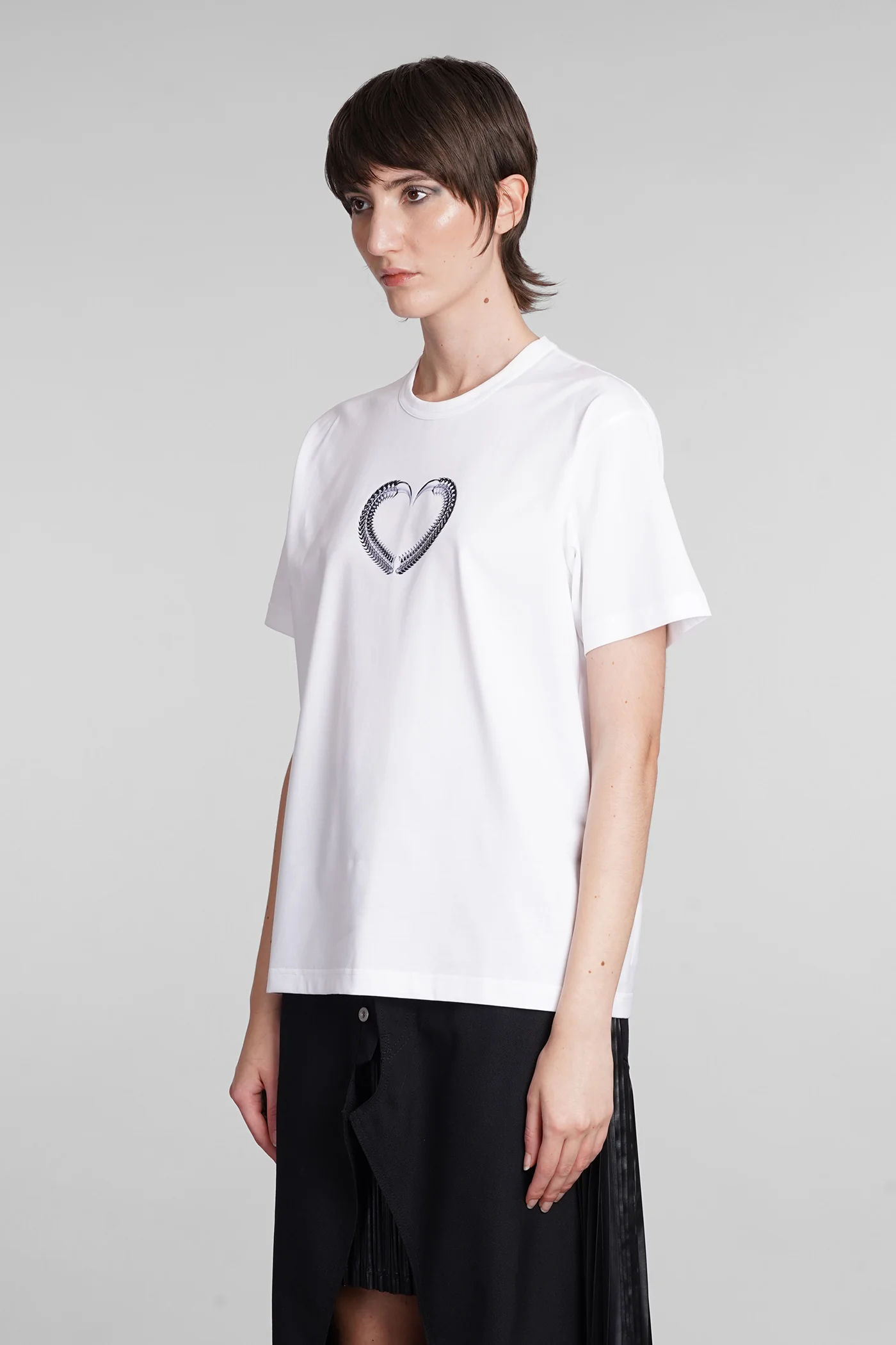 T-Shirt in white cotton - Image 4