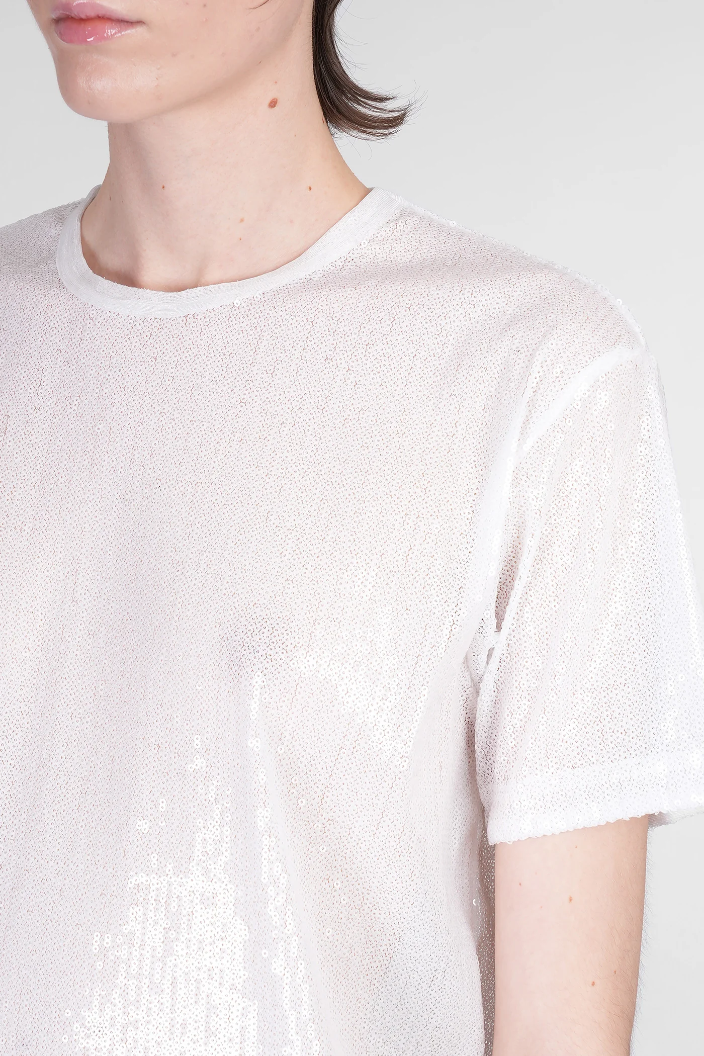 T-Shirt in white polyester - Image 5