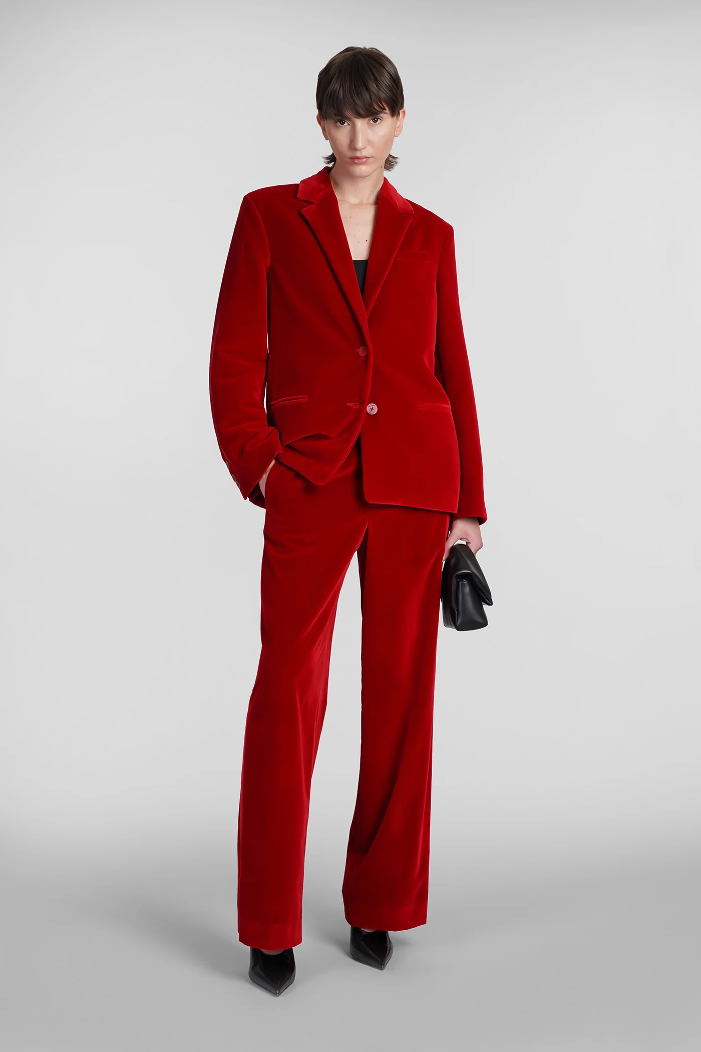 Blazer in red cotton - Image 2