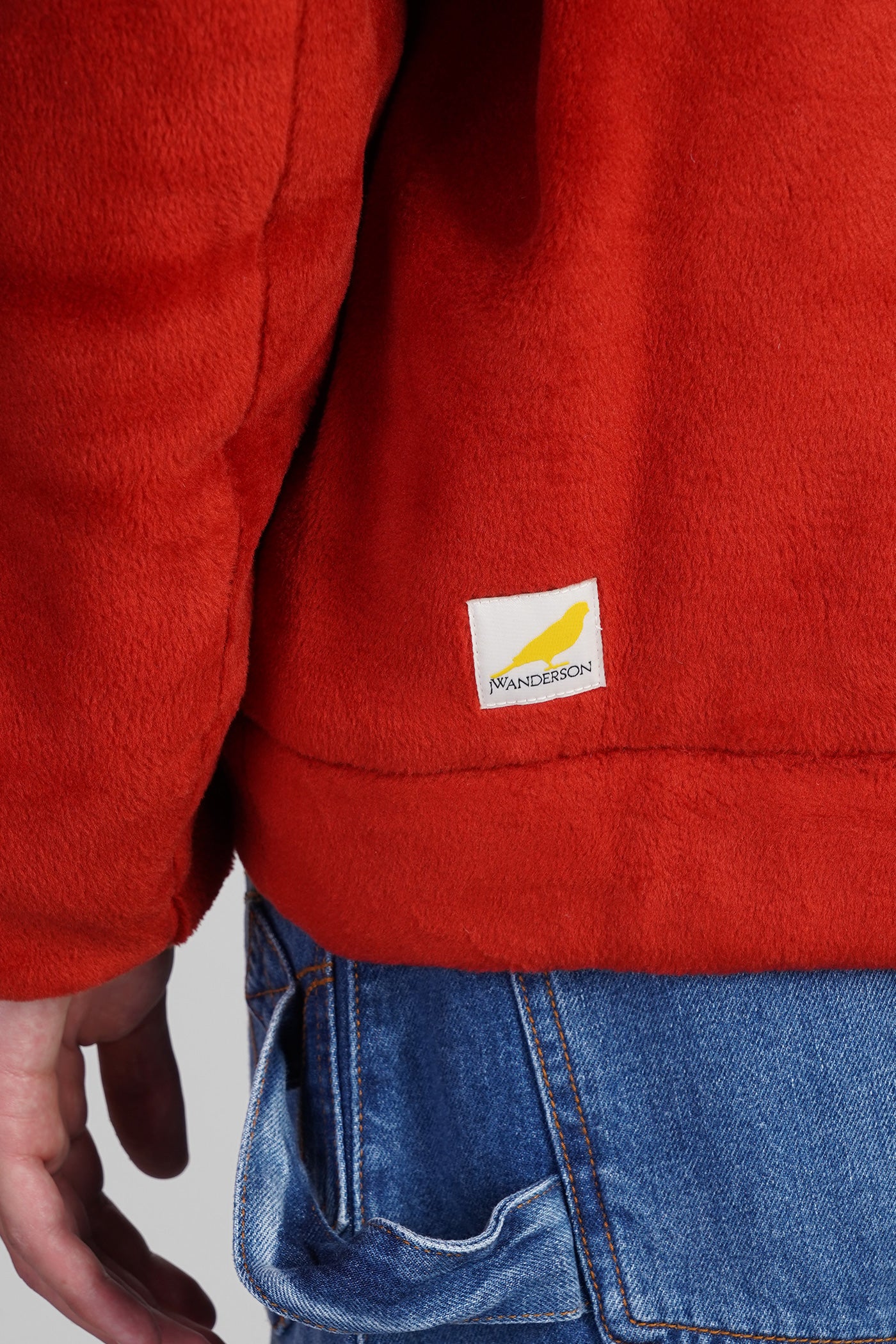Cardigan in red polyester - Image 5