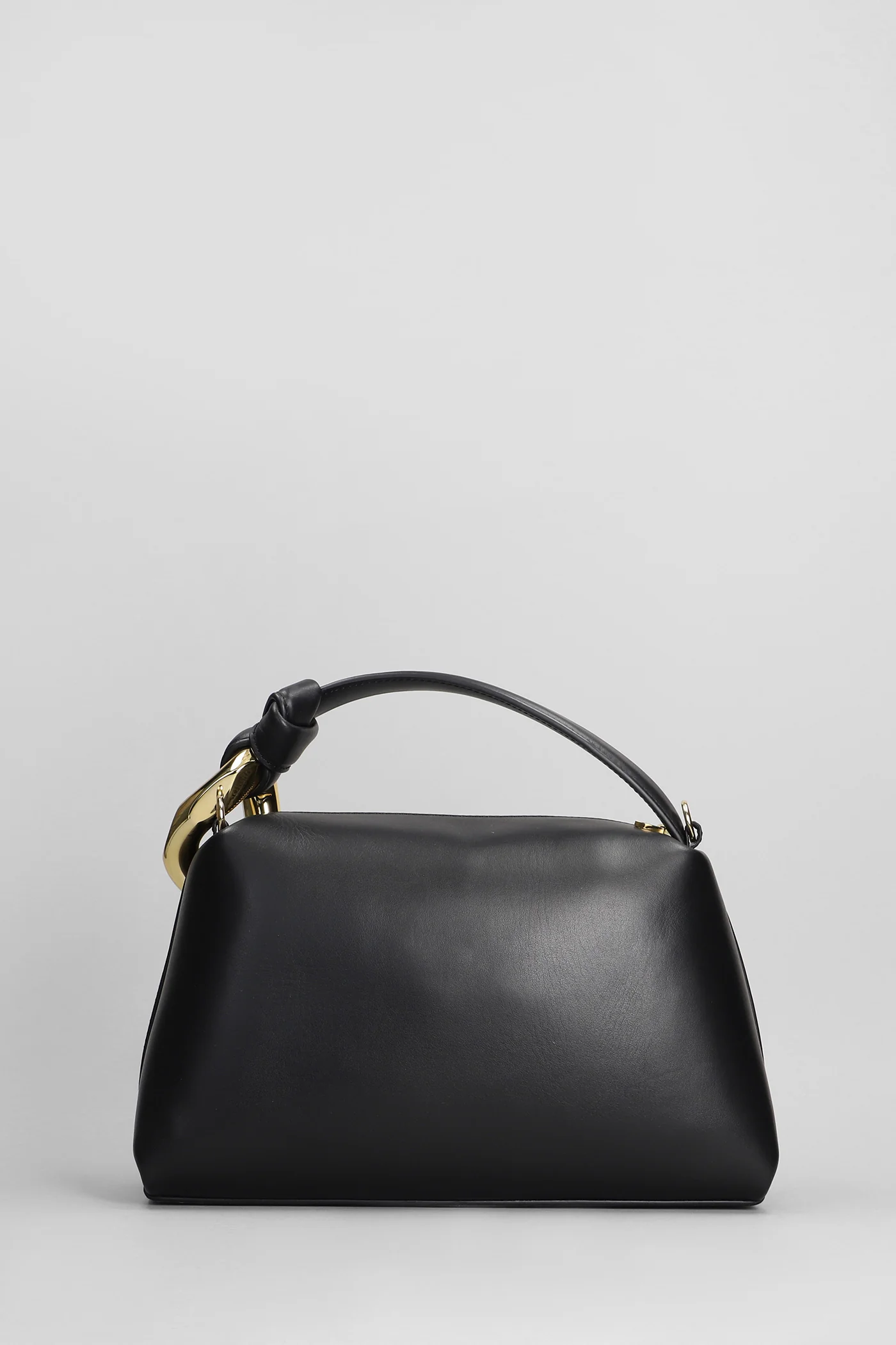 Corner Hand bag in black leather - Image 3