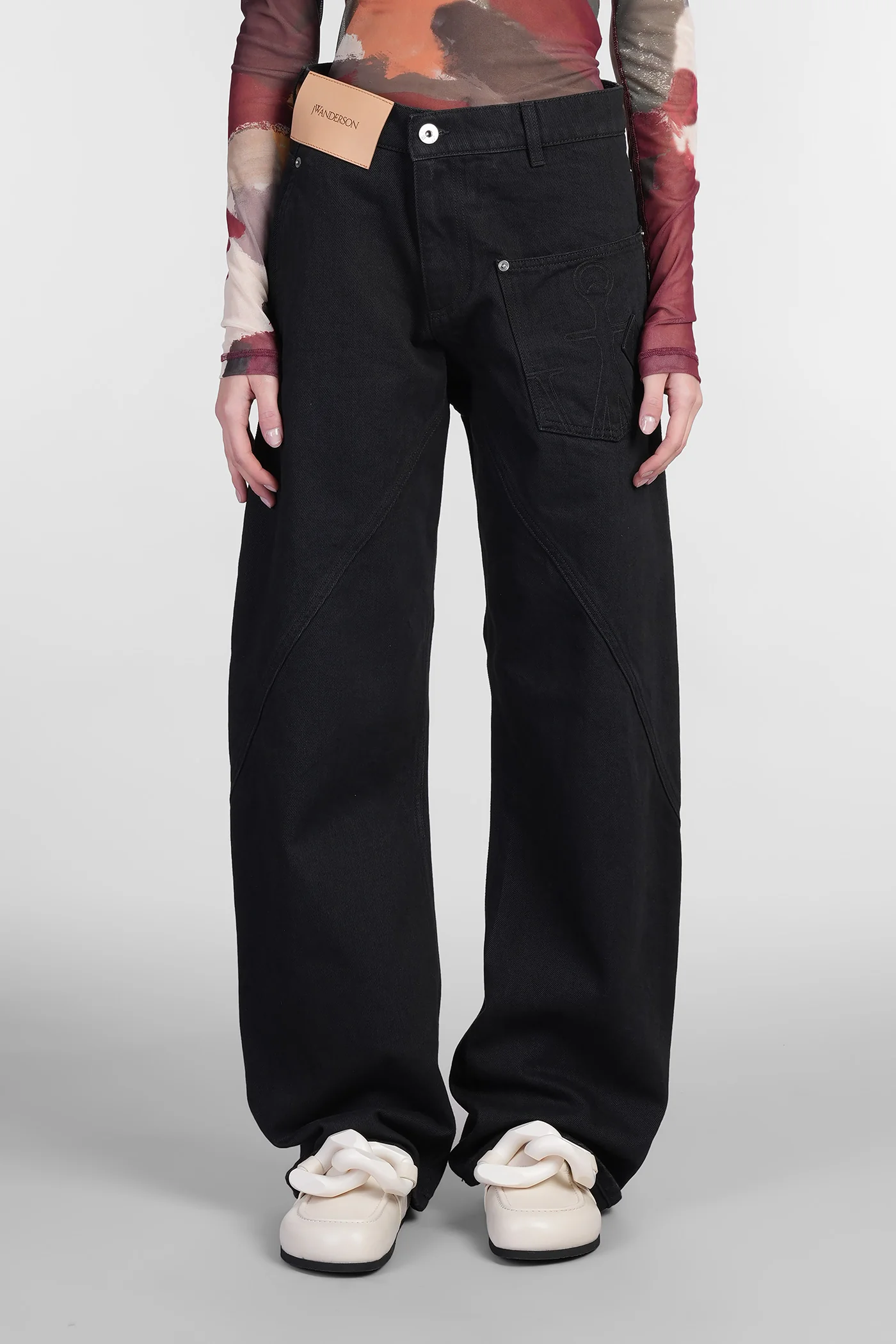 Jeans in black denim