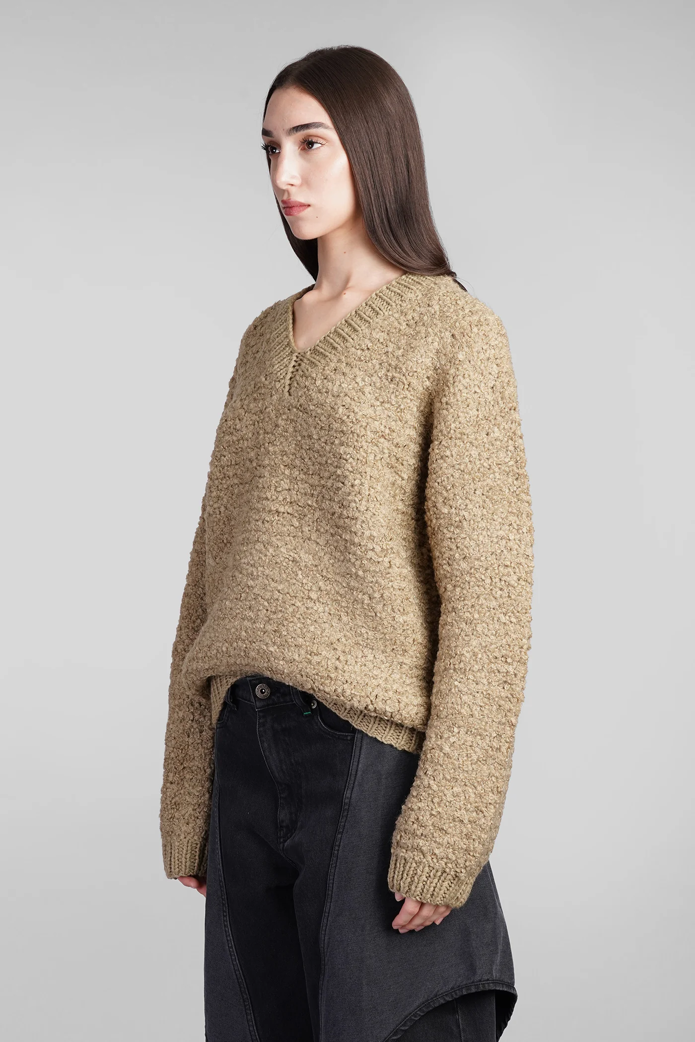 Knitwear in beige wool - Image 4