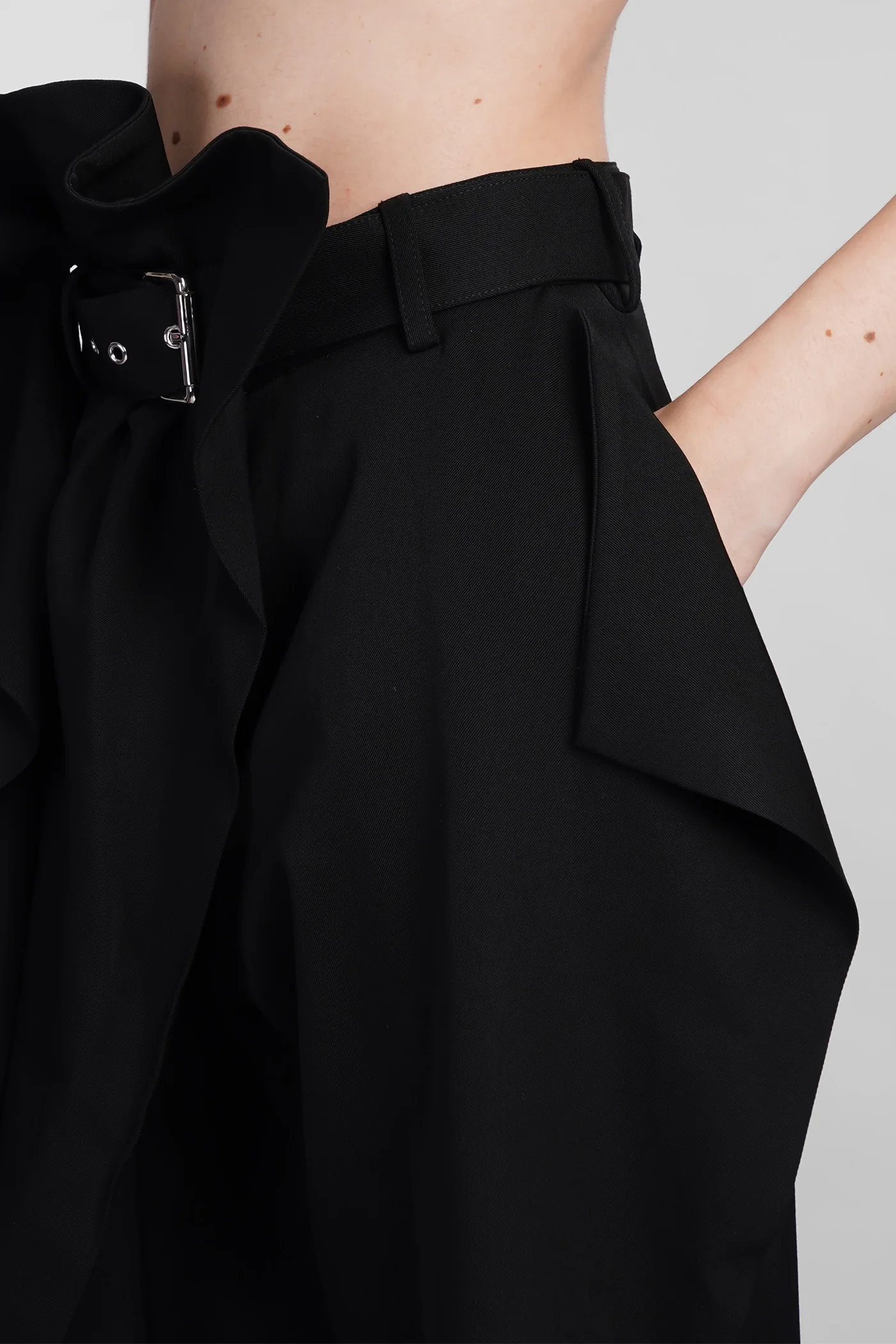 Pants in black wool - Image 5