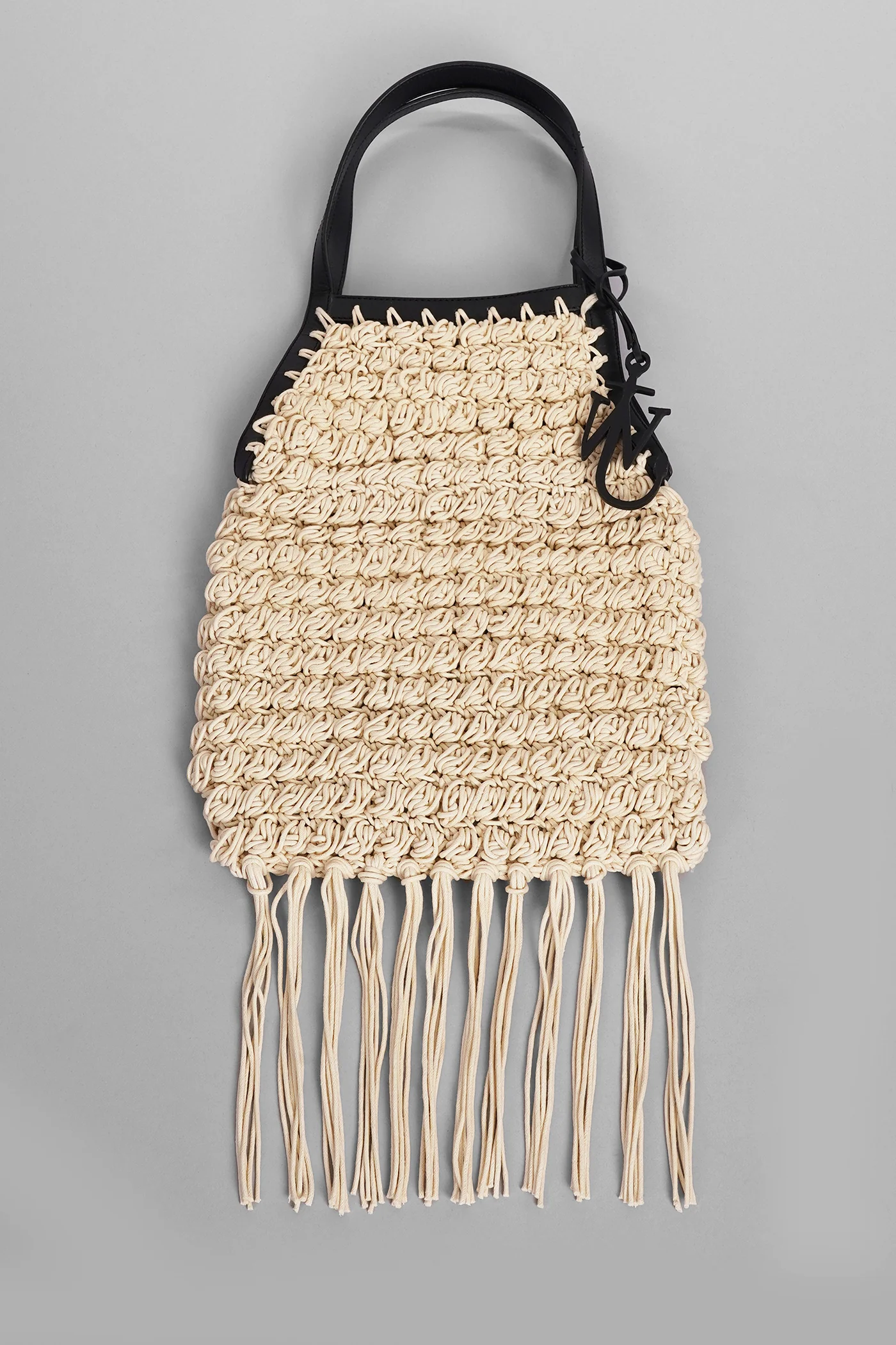 Popcorn Tote in beige cotton