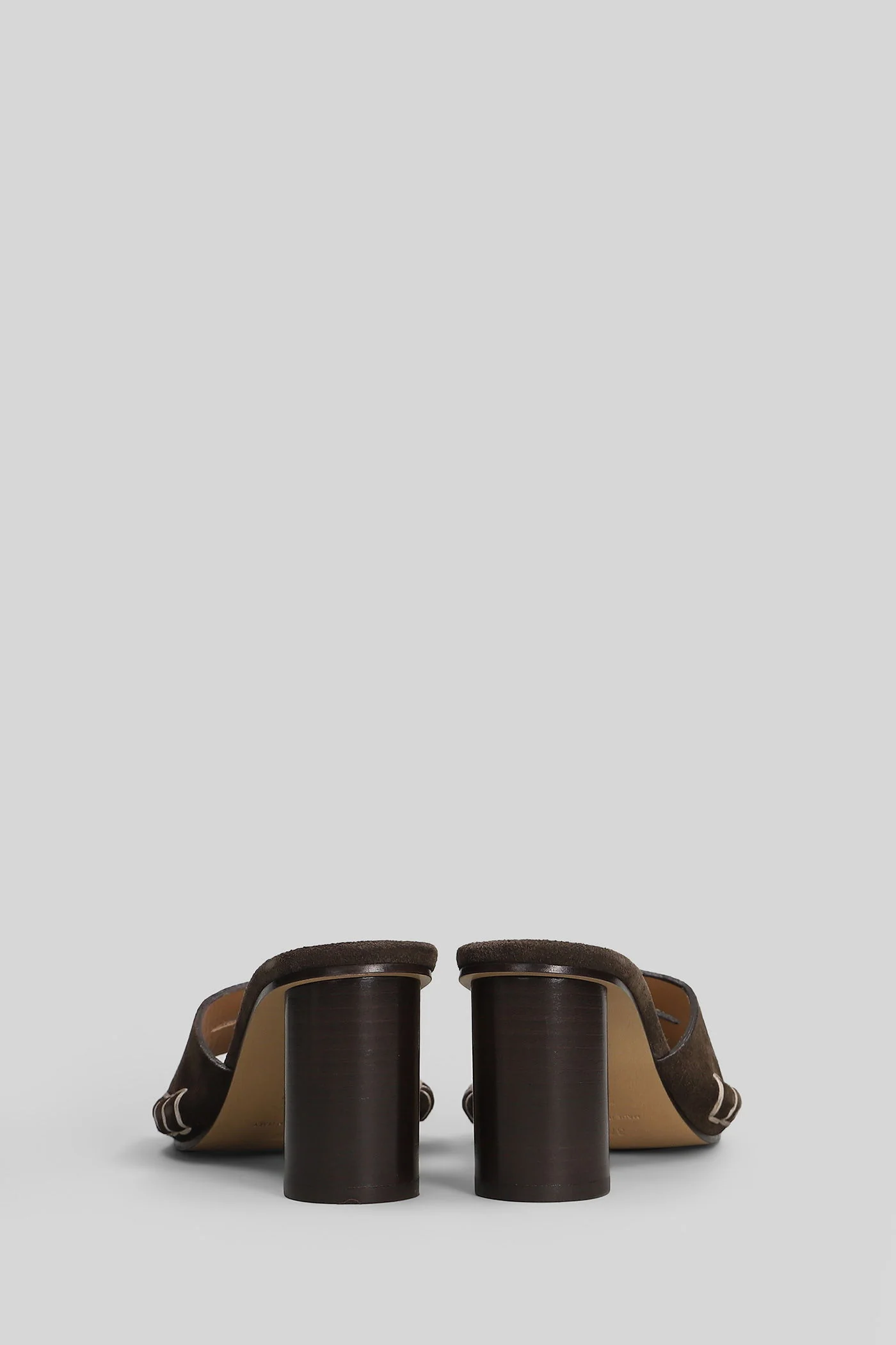 Sandals in brown leather - Image 4