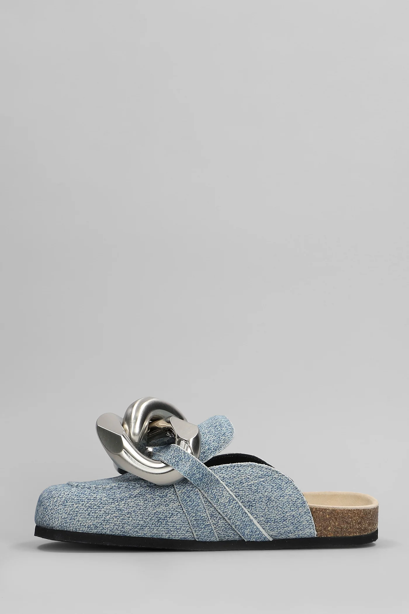 Slipper-Mule in blue leather - Image 3
