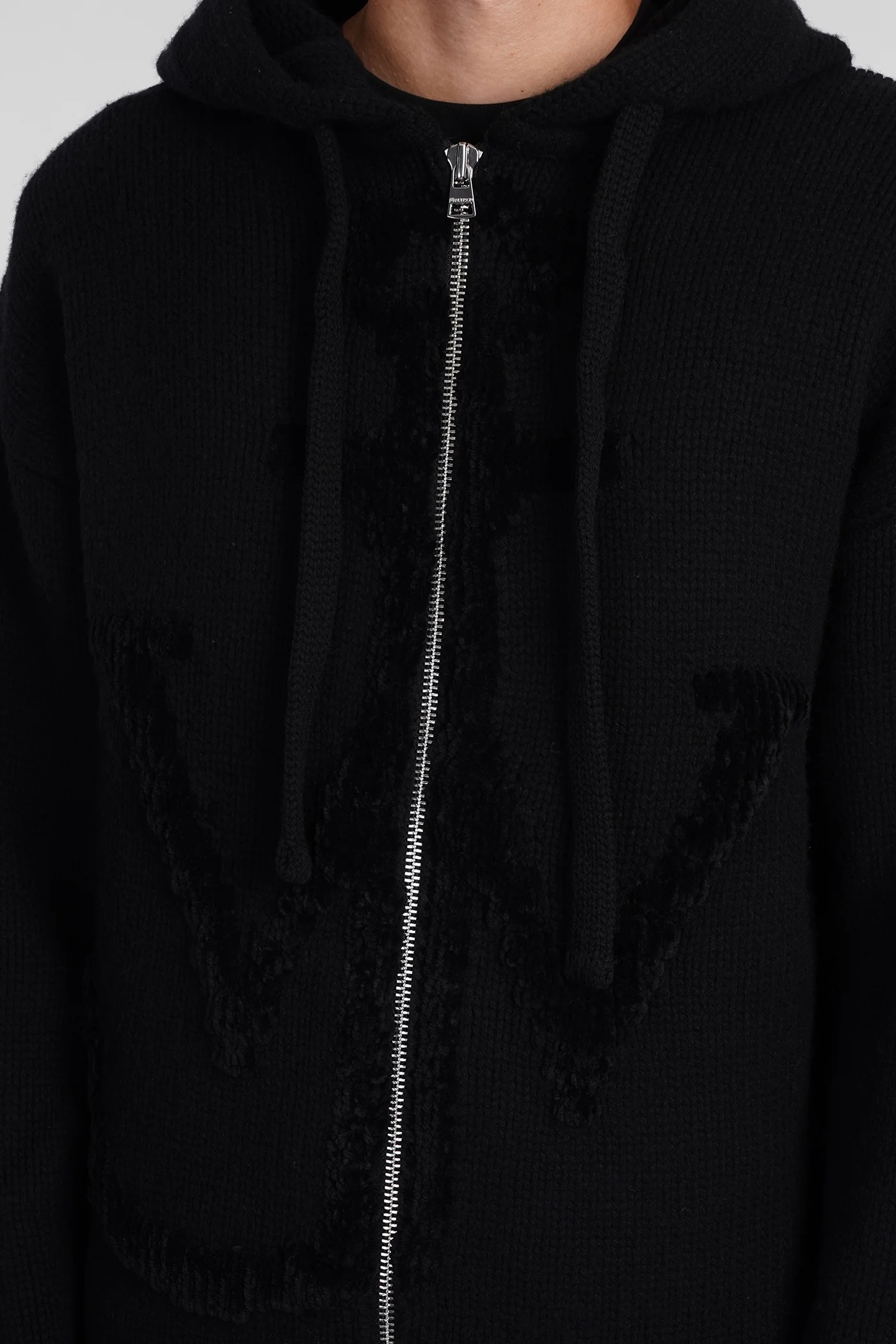 Sweatshirt in black wool - Image 5