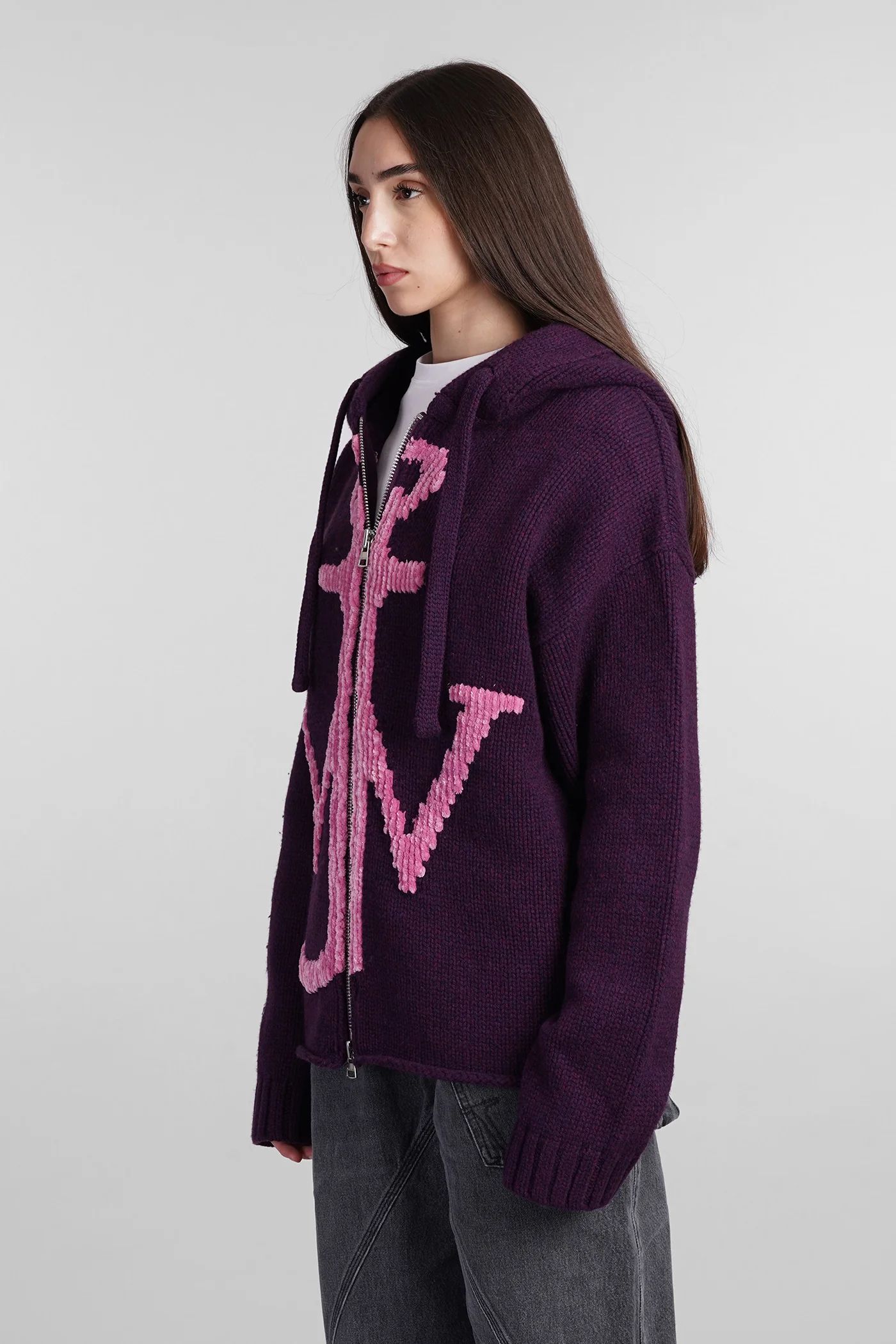 Sweatshirt in Viola wool - Image 4