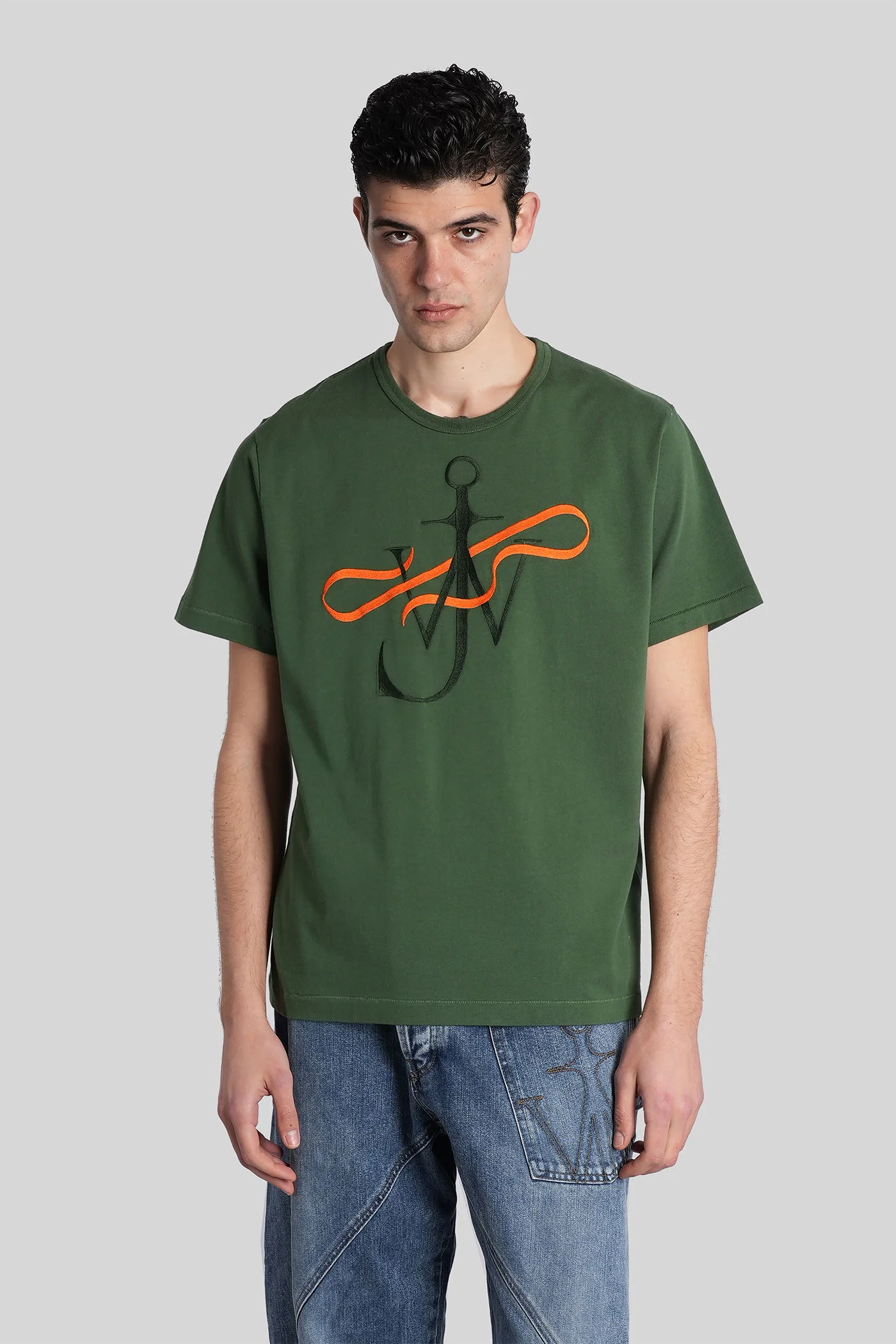 T-Shirt in green cotton