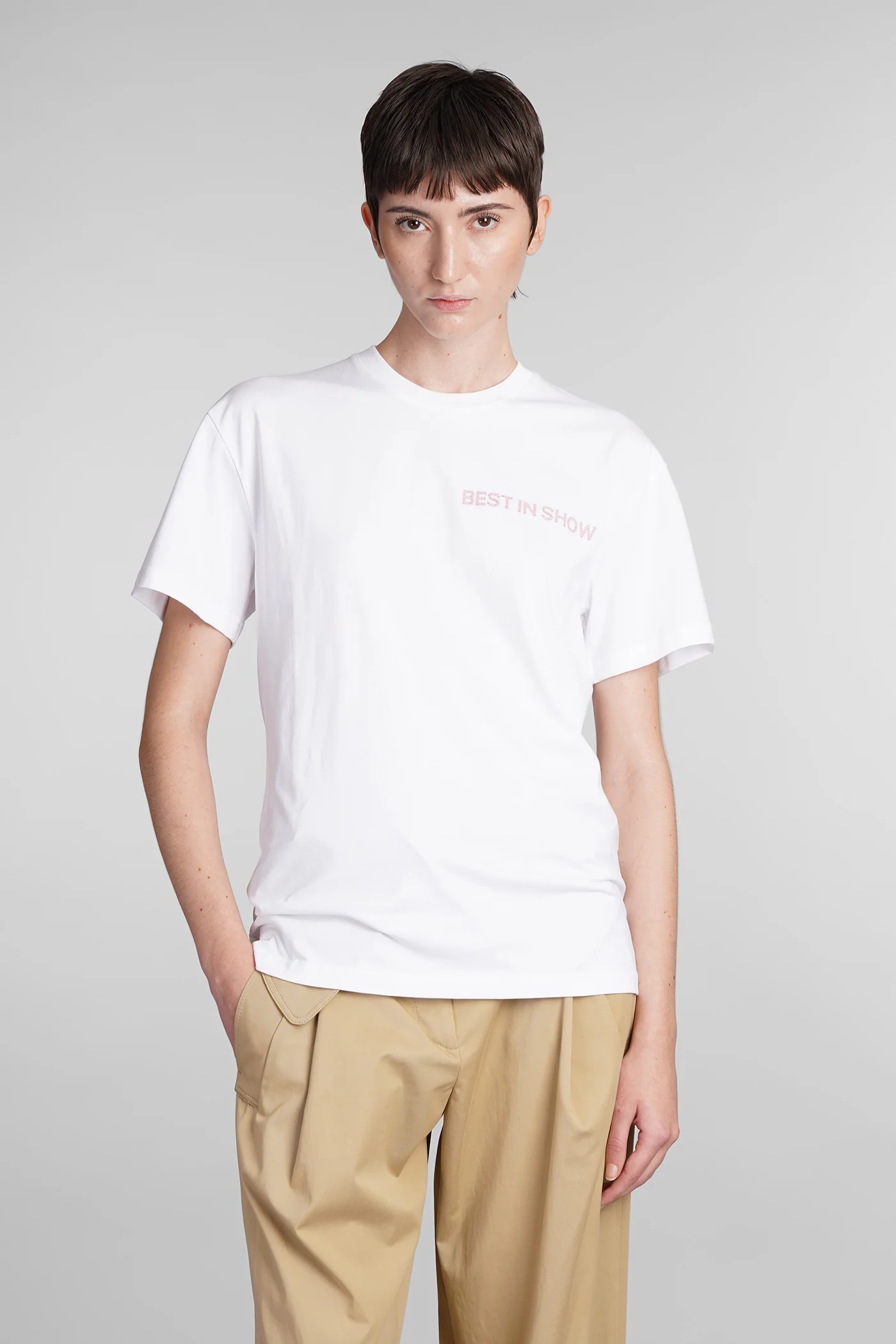 T-Shirt in white cotton