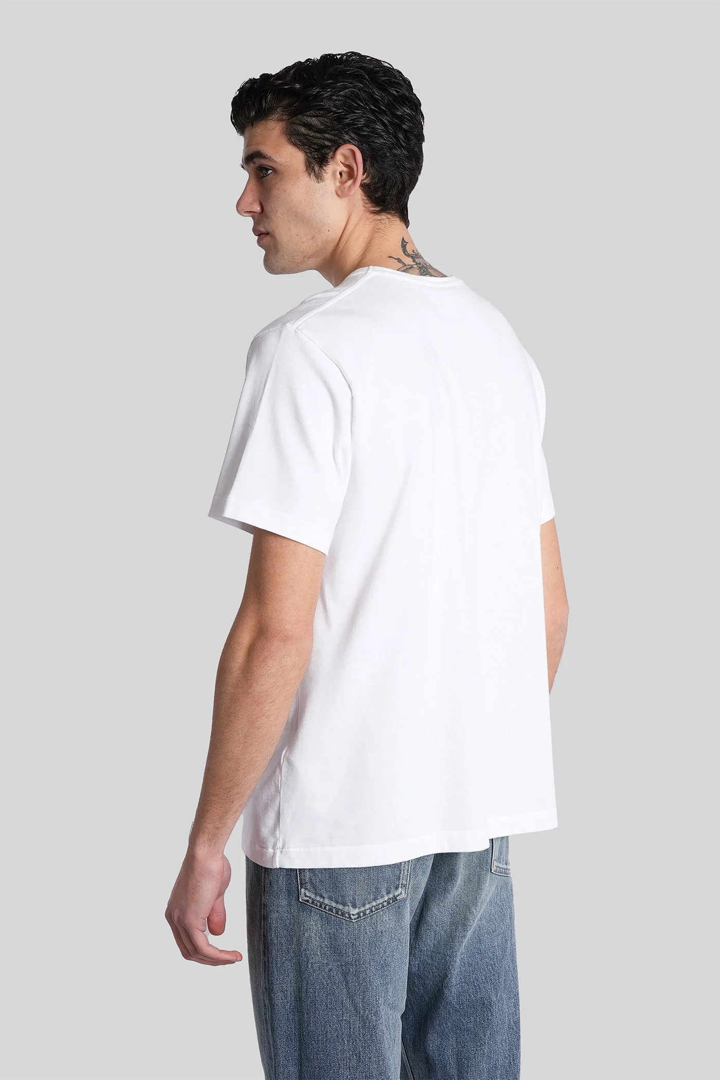 T-Shirt in white cotton - Image 3