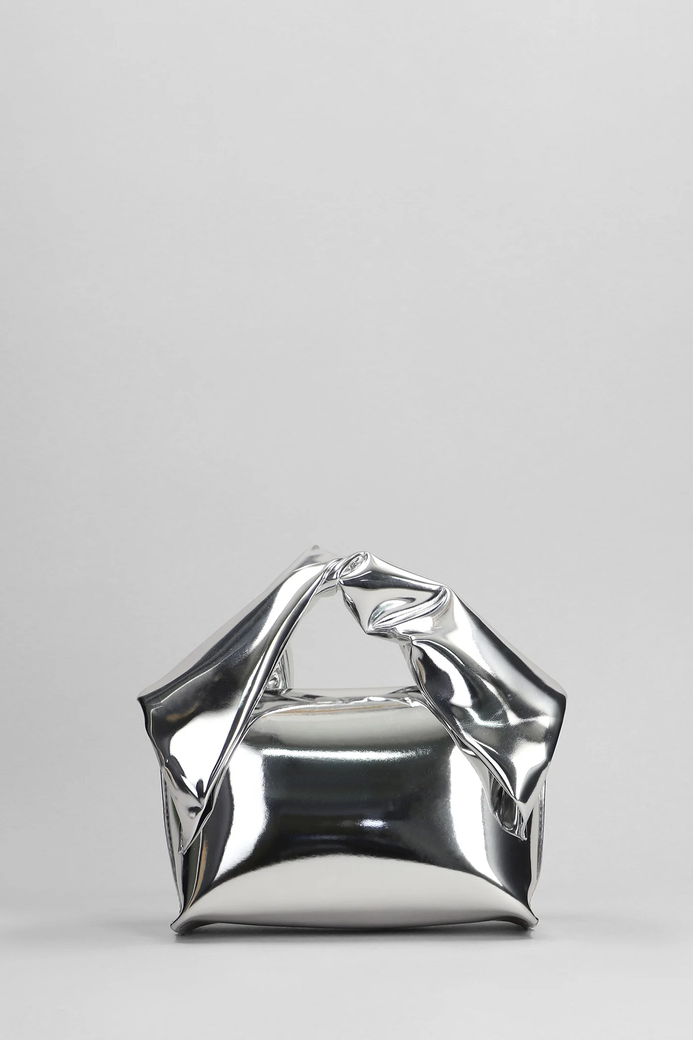 Twister Hand bag in silver Polyuretan - Image 3