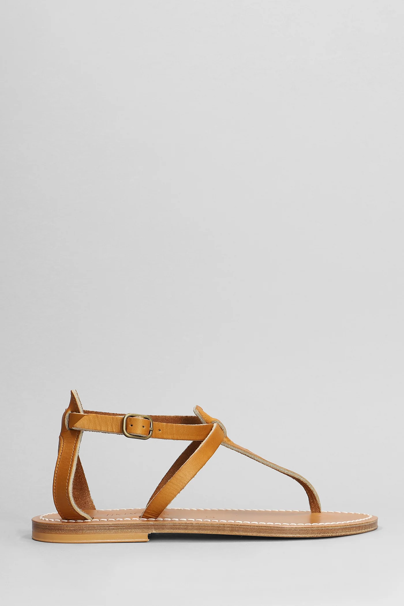 Buffon f Flats in leather color leather