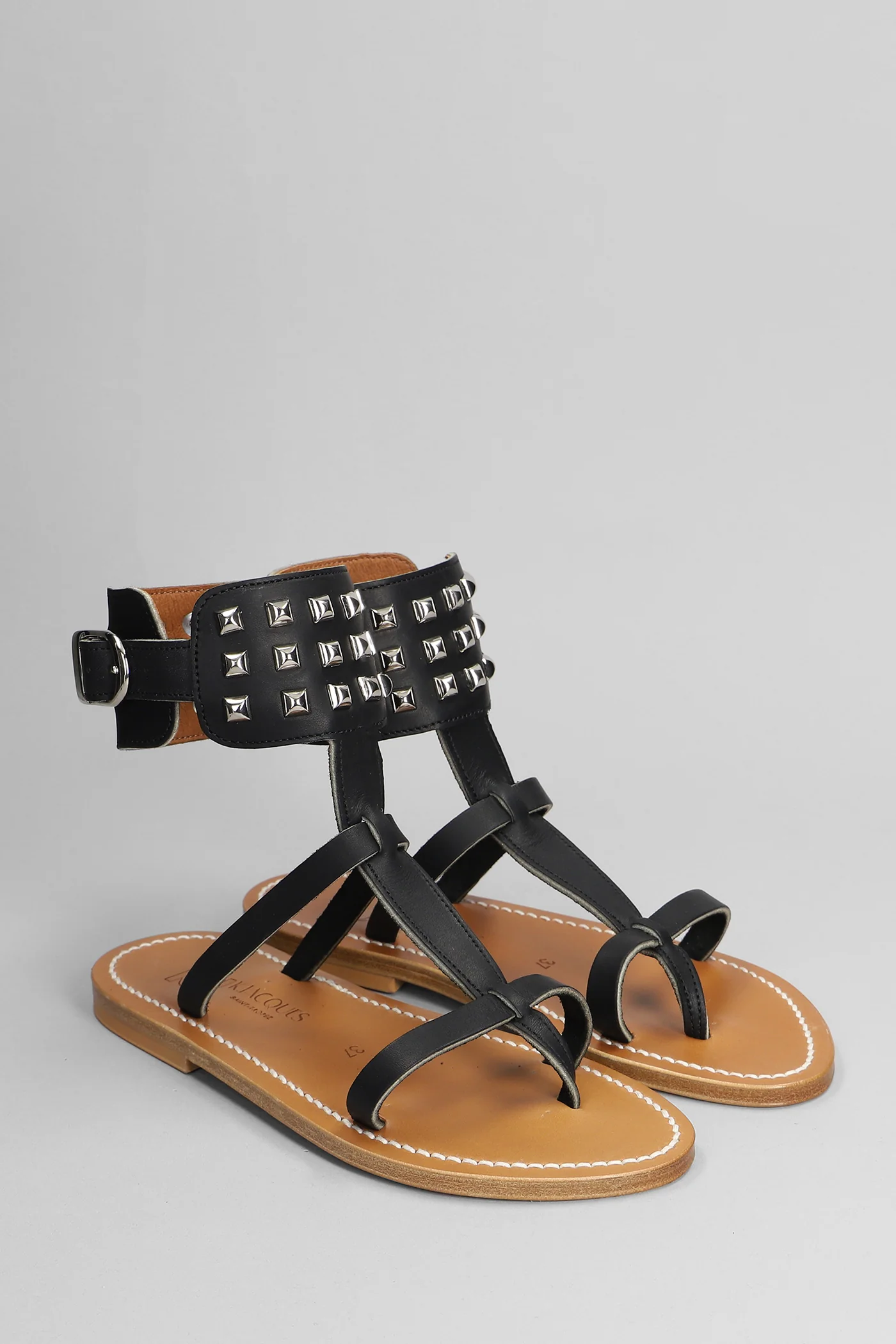 Forban f Flats in black leather - Image 2