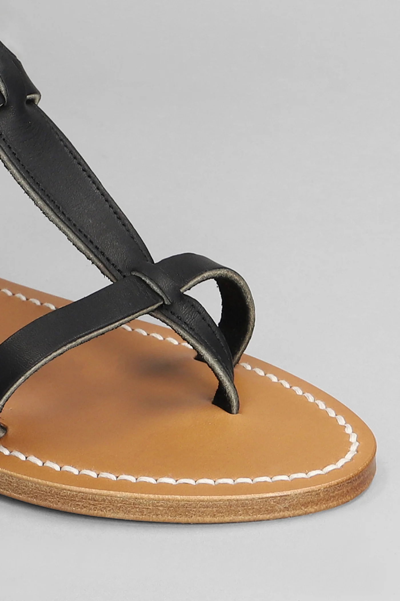Forban f Flats in black leather - Image 5