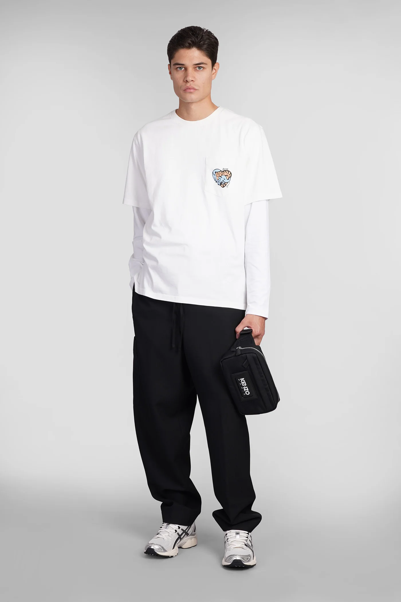 Pants in black wool - Image 2