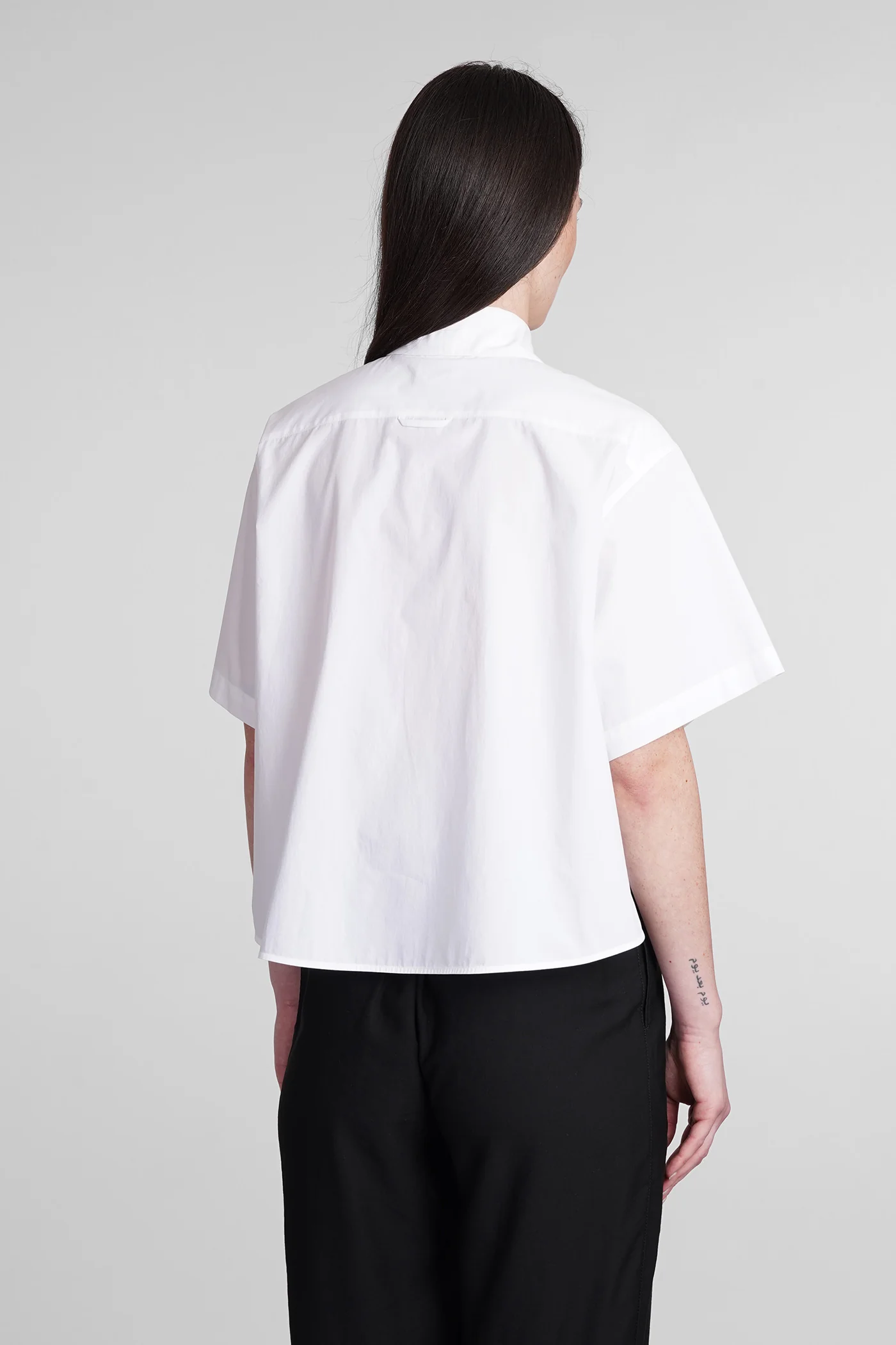 Shirt in white cotton - Image 3