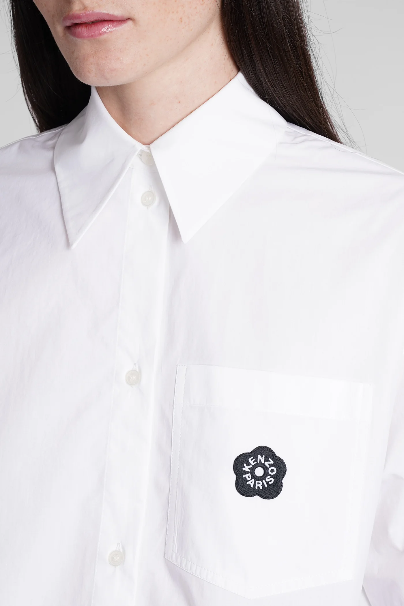 Shirt in white cotton - Image 5