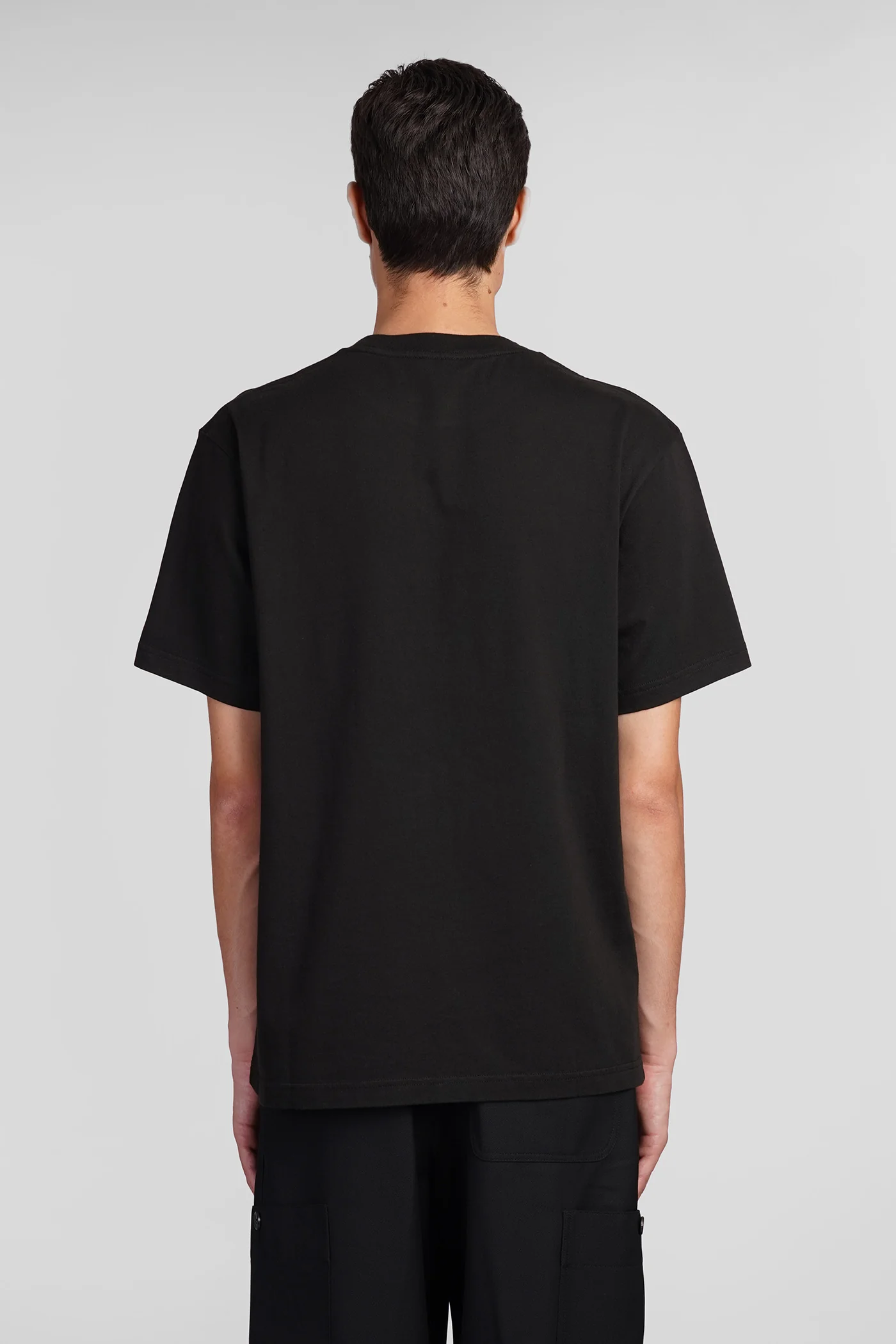 T-Shirt in black cotton - Image 3