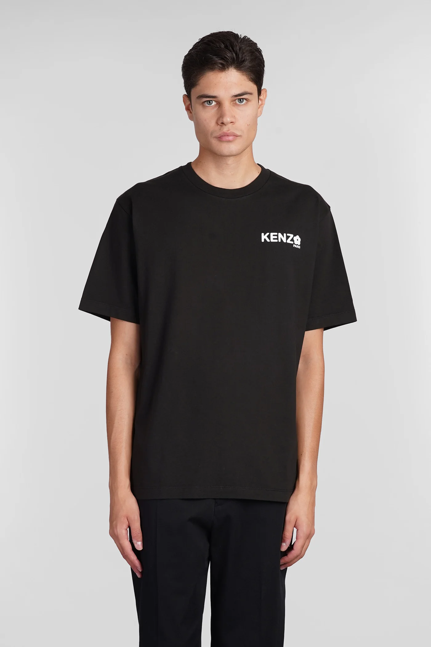 T-Shirt in black cotton