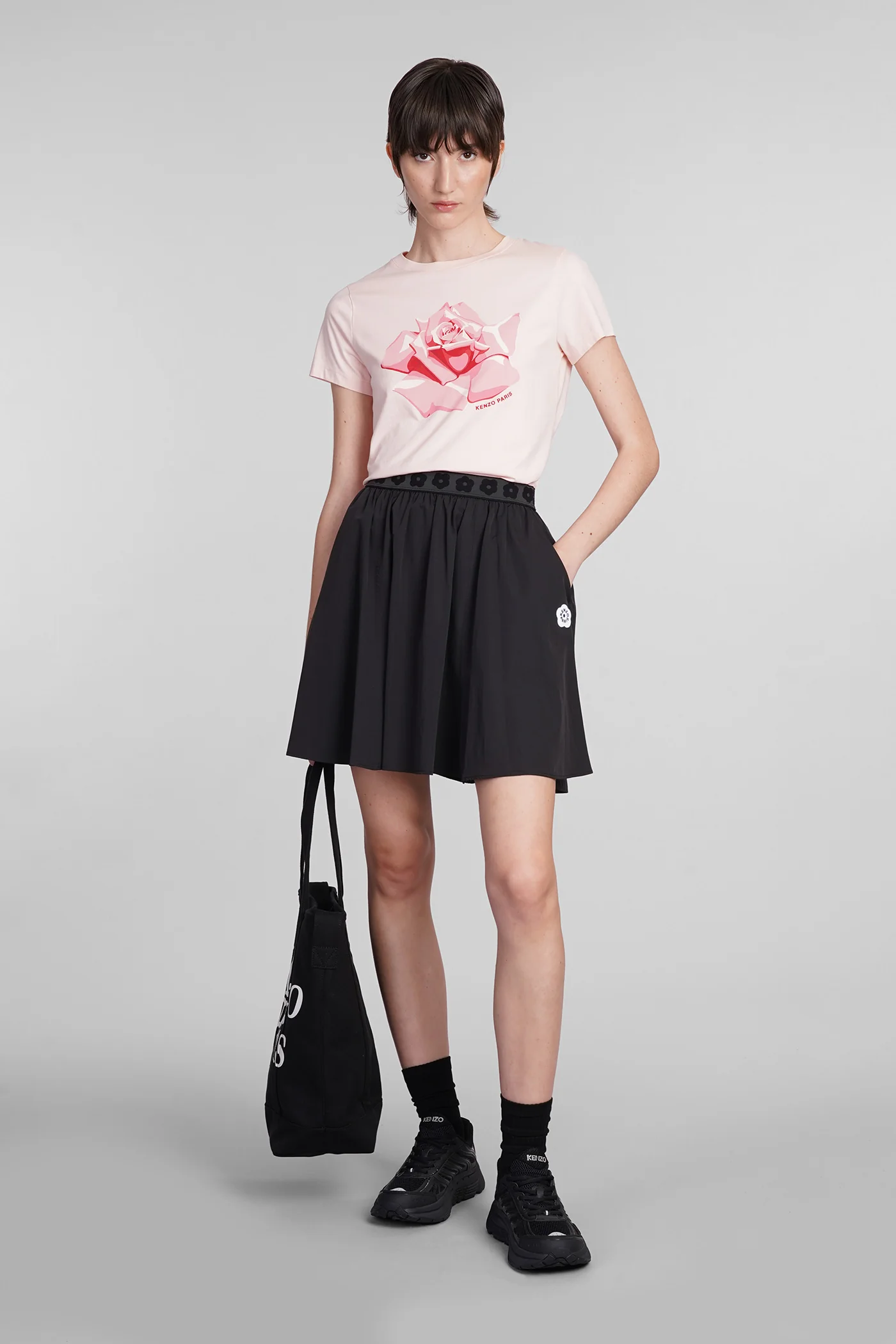 T-Shirt in rose-pink cotton - Image 2
