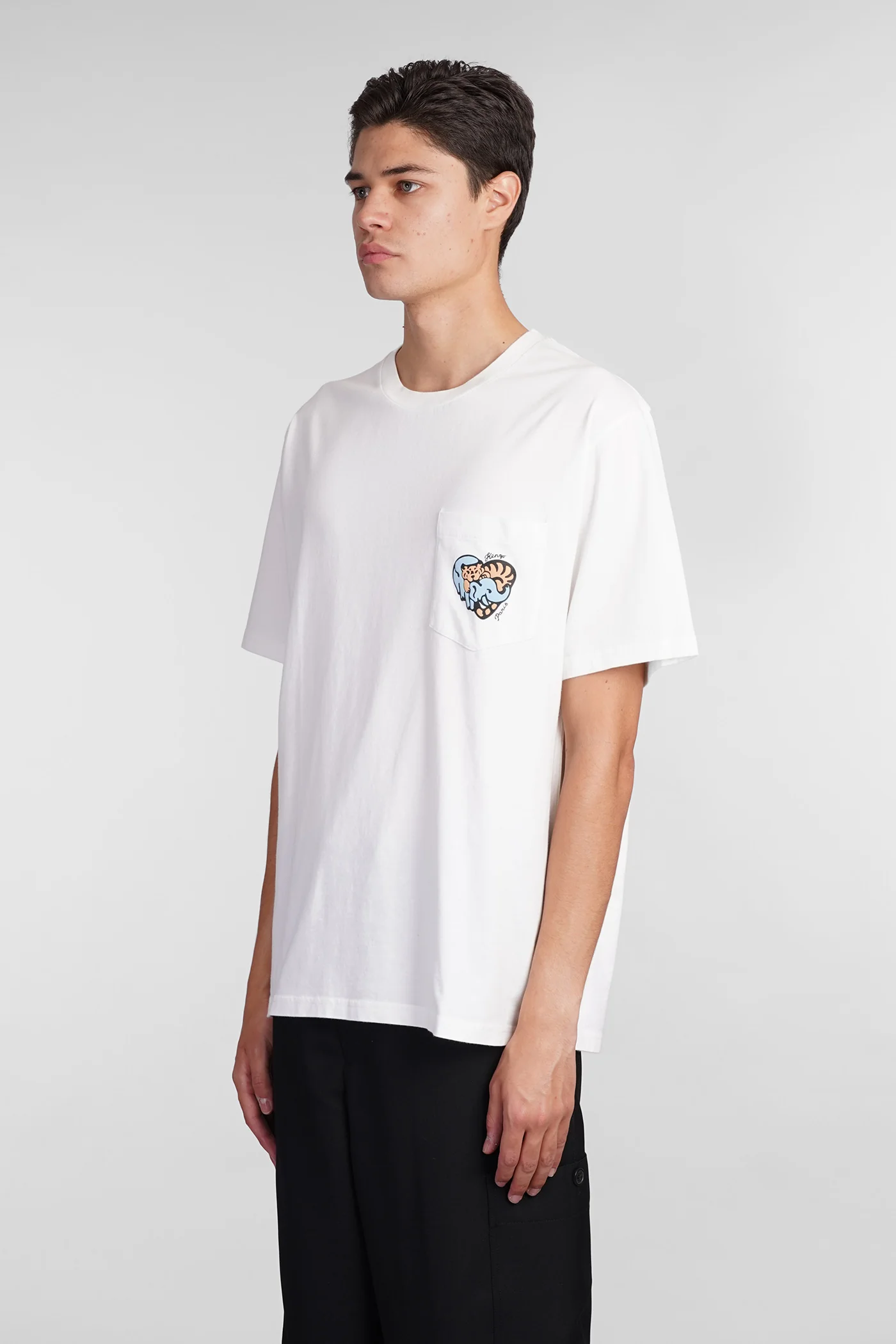 T-Shirt in white cotton - Image 4