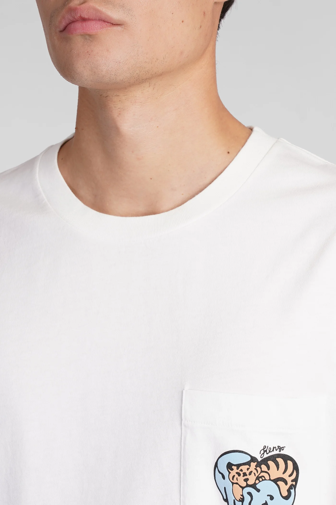 T-Shirt in white cotton - Image 5