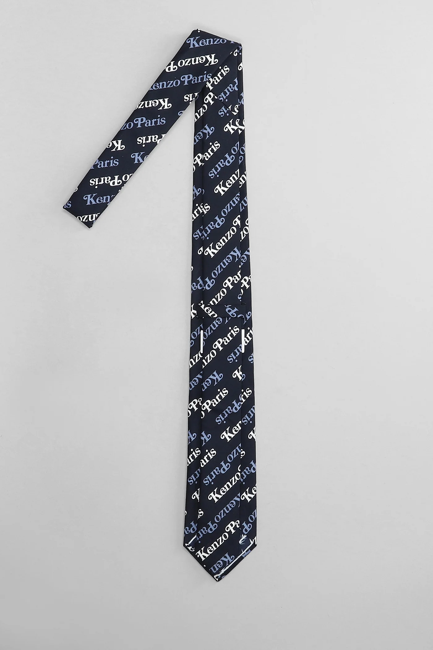 Tie in blue cotton - Image 3