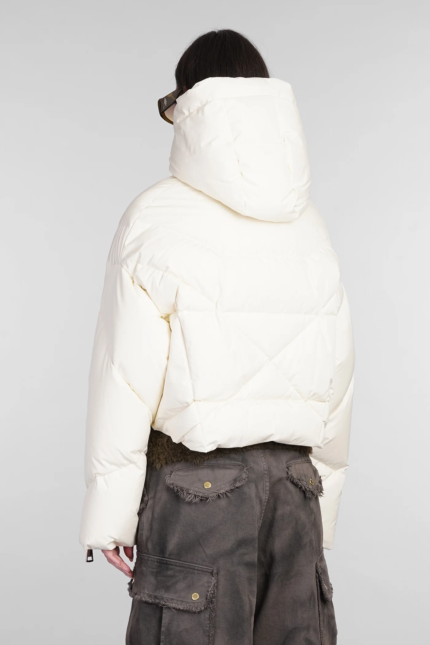 puffer in beige polyester - Image 3