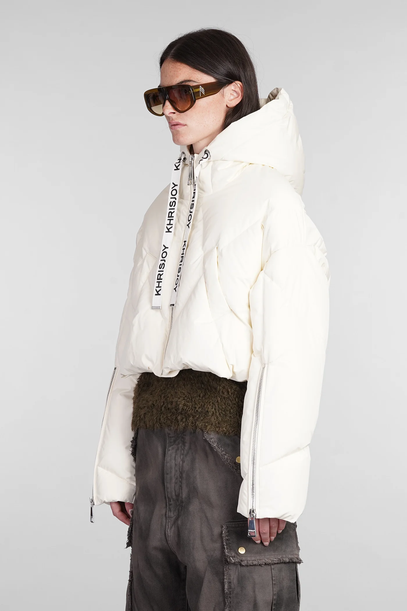 puffer in beige polyester - Image 4