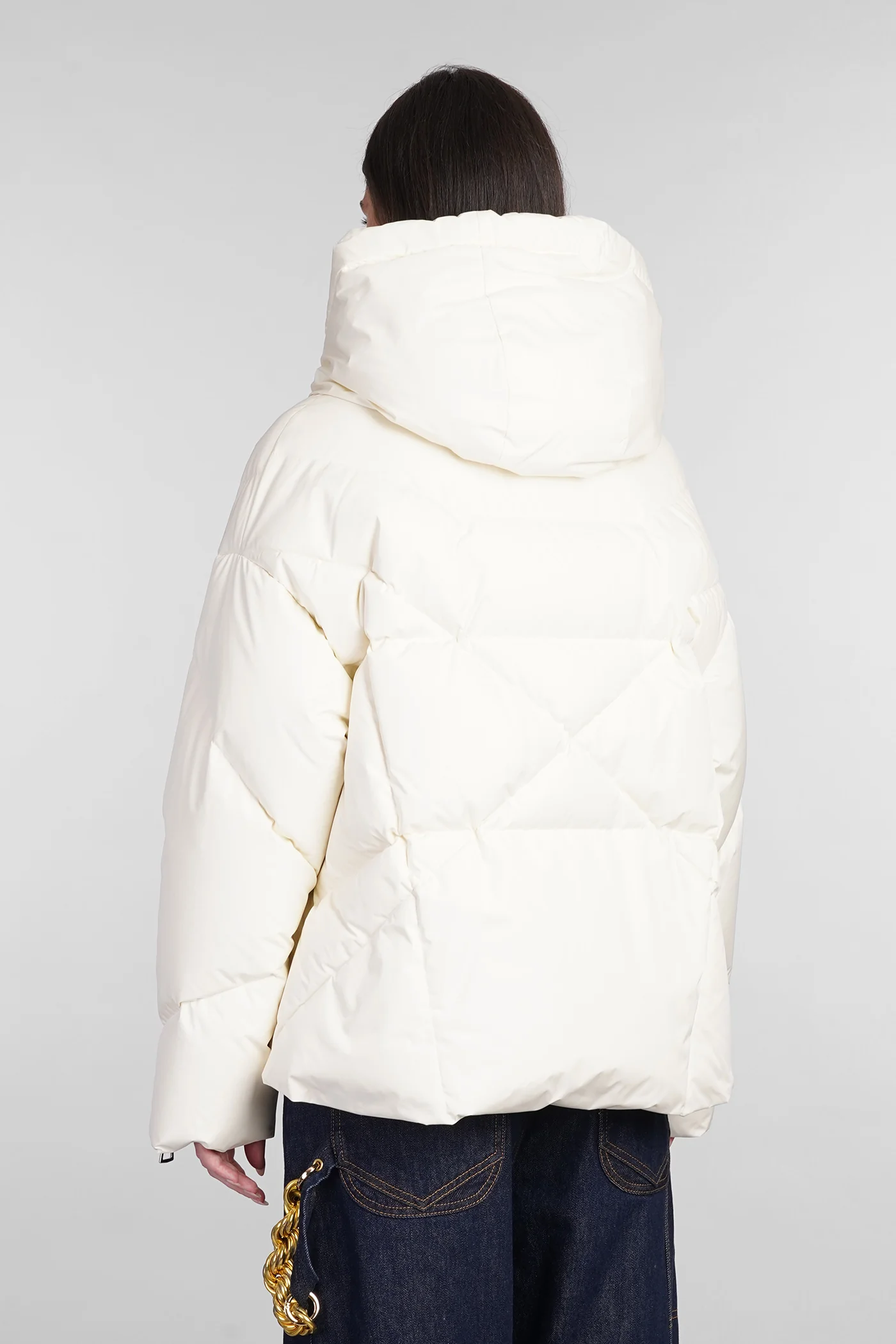 puffer in beige polyester - Image 3