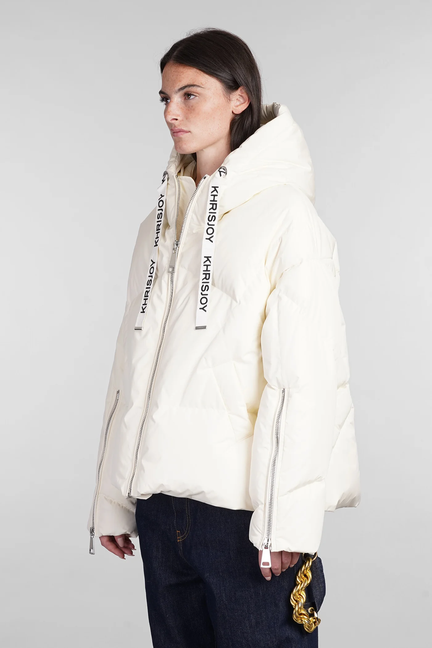 puffer in beige polyester - Image 4