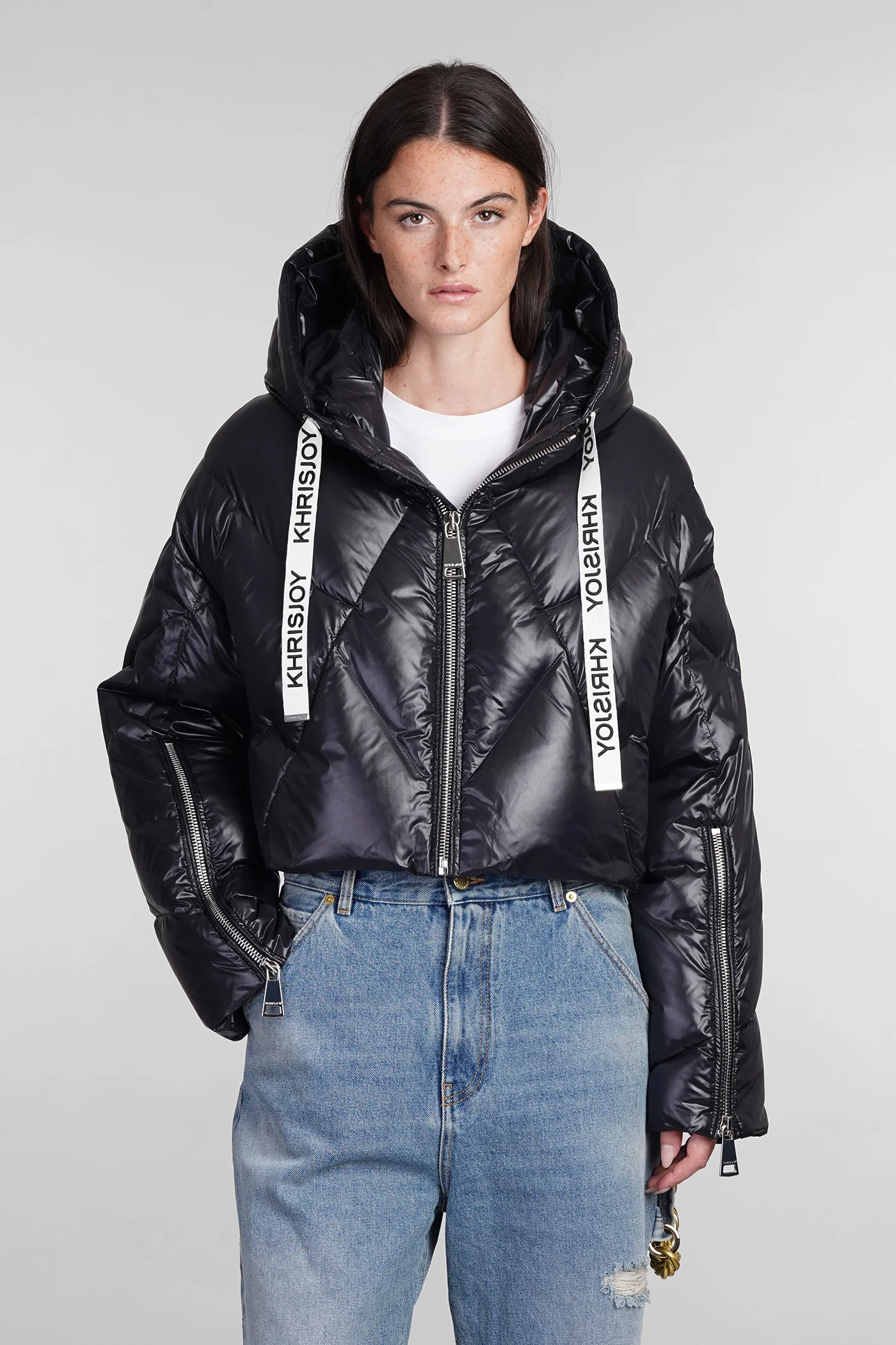 puffer in black polyamide