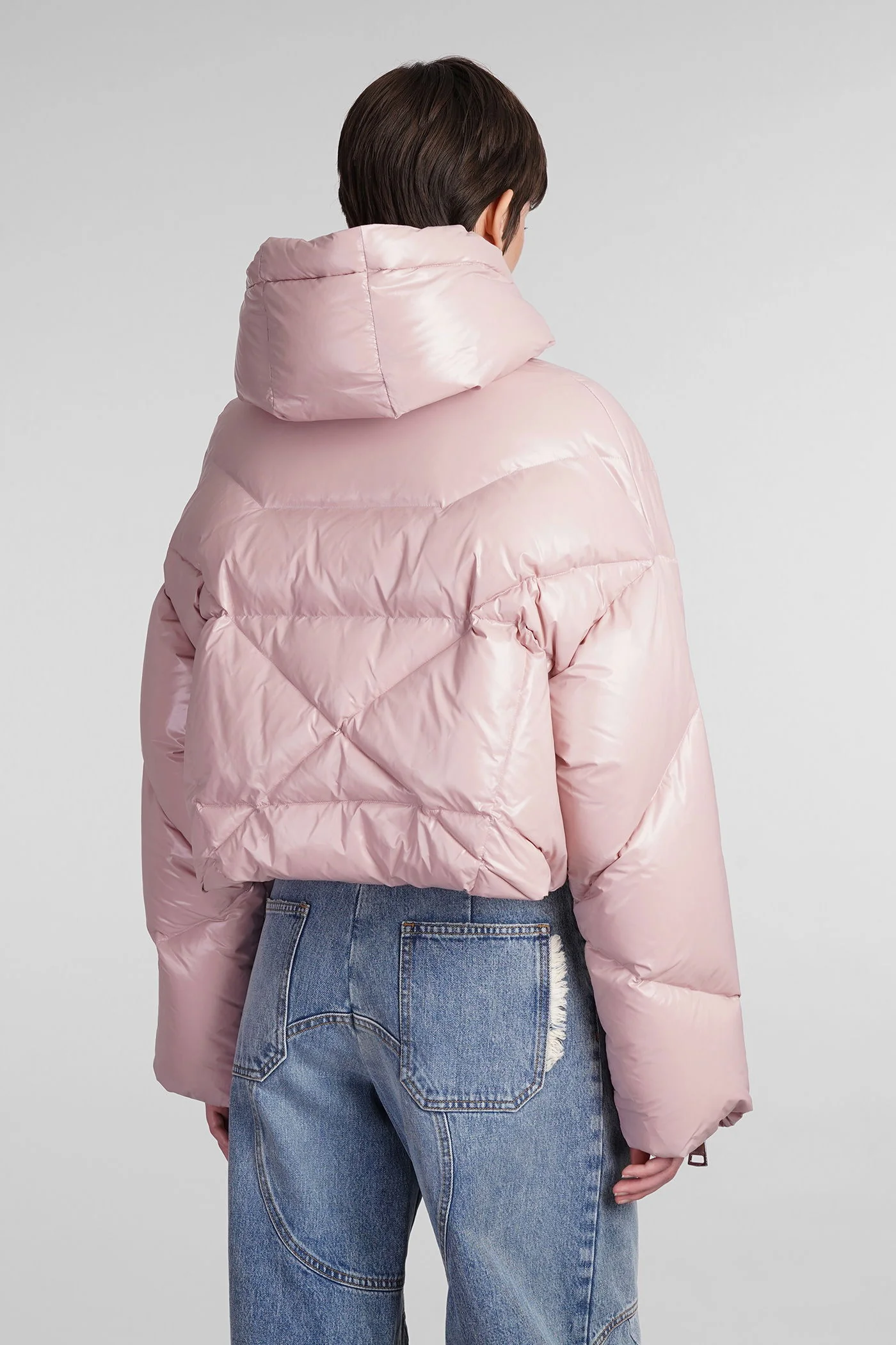 puffer in rose-pink polyamide - Image 3