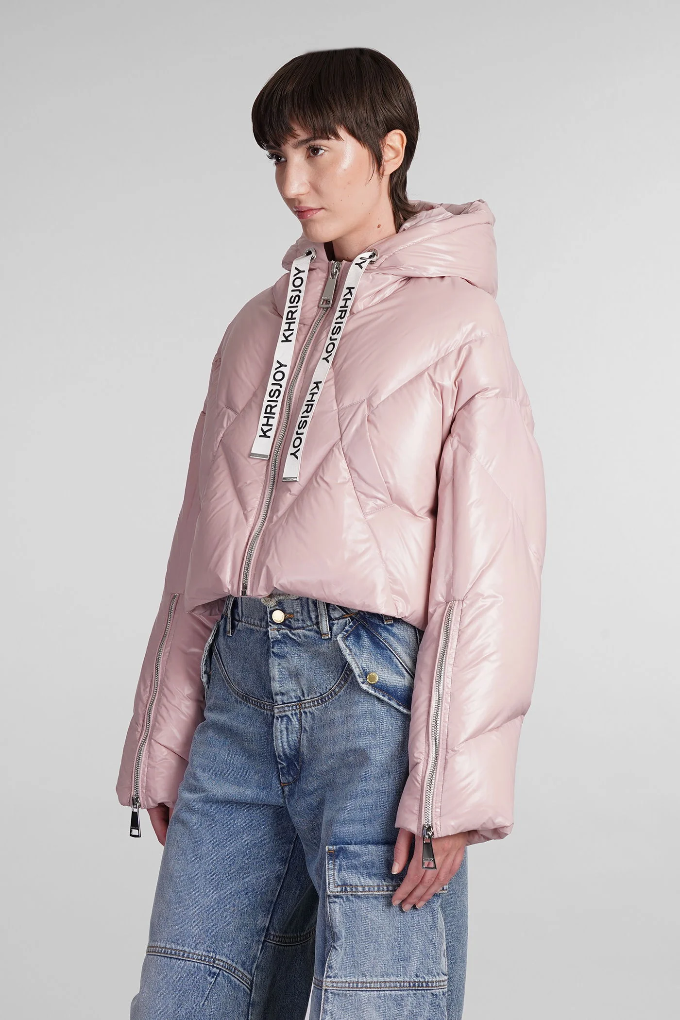 puffer in rose-pink polyamide - Image 4