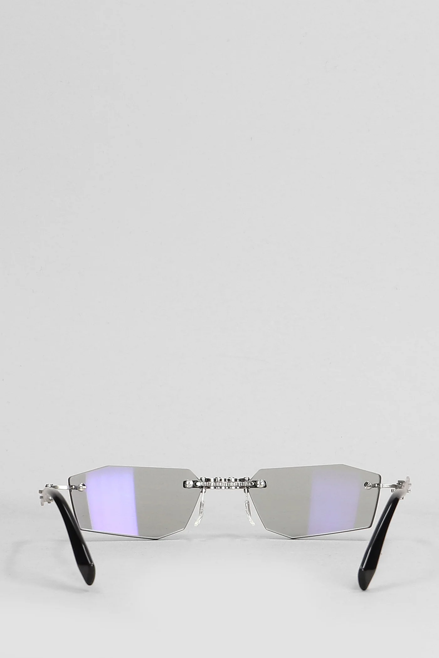H40 Sunglasses in silver metal alloy - Image 3