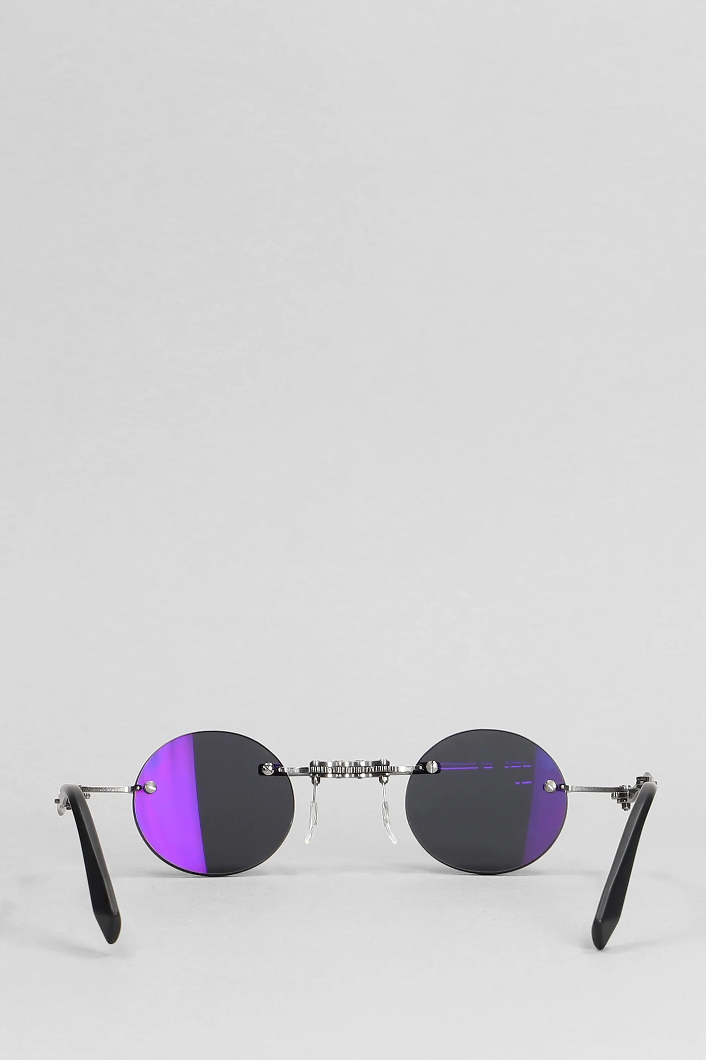 H42 Sunglasses in silver metal alloy - Image 3