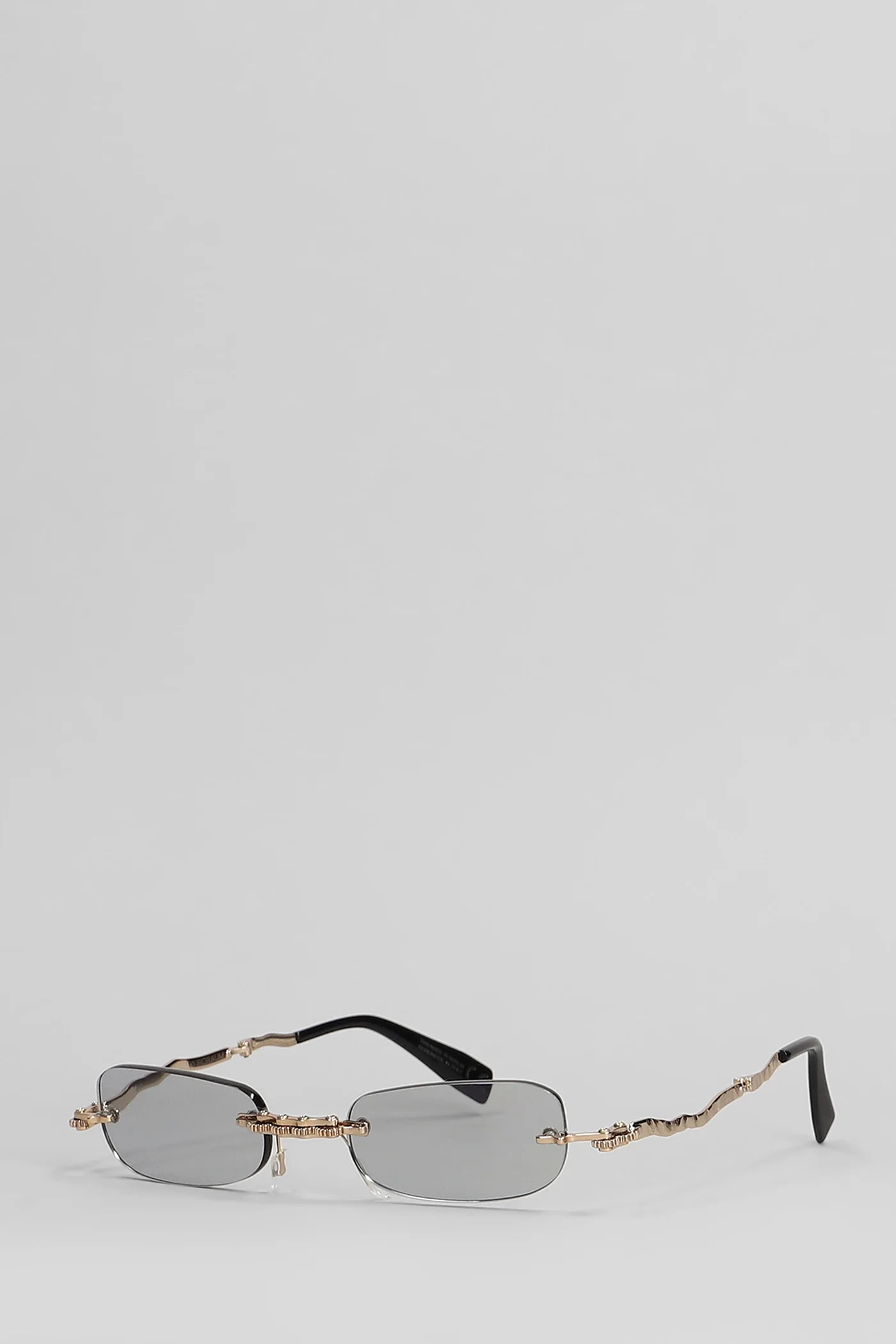 H47 Sunglasses in gold metal alloy - Image 10