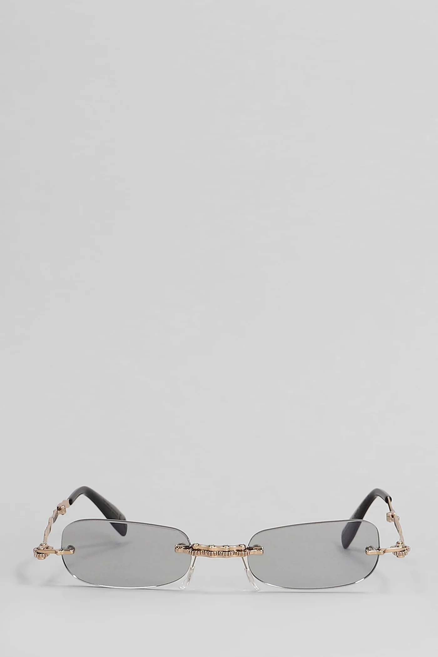 H47 Sunglasses in gold metal alloy - Image 13